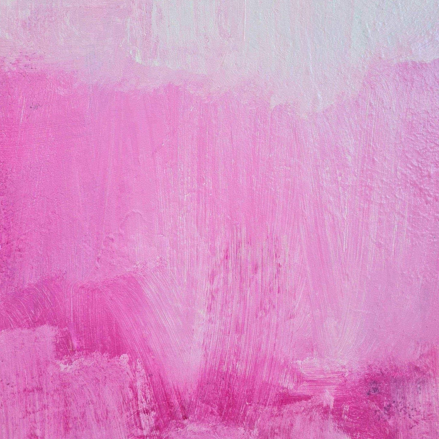 "Frei sein" - Abstraktes Gemälde in Weiß und Pink auf 100 x 100 cm Leinwand Abstrakte Bilder & moderne Auftragsmalerei, abstrakte große bilder online kaufen, Auftrags Malere