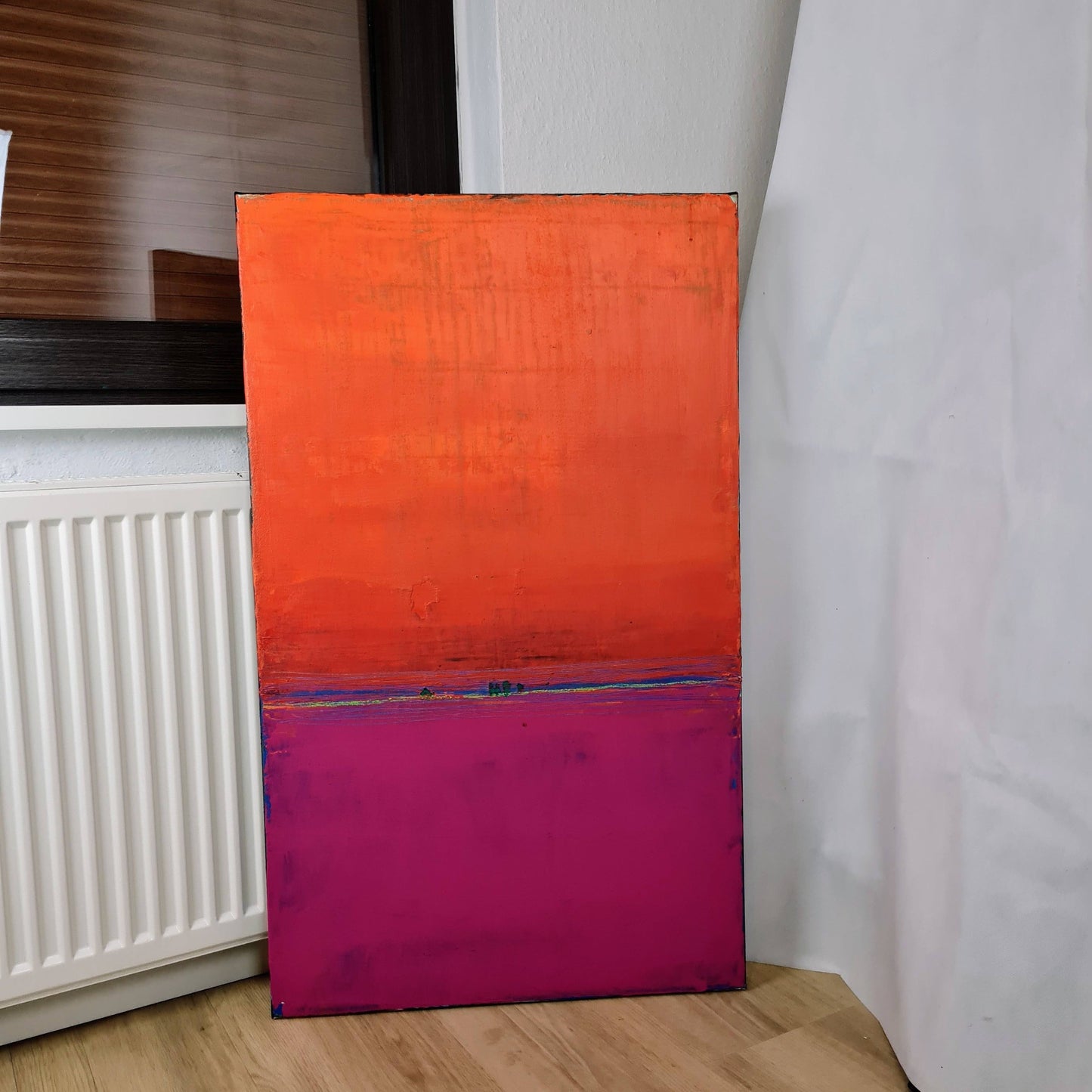 VORHANDEN / abstraktes rotes Bild Frühlingshitze Abstrakte Bilder & moderne Auftragsmalerei, abstrakte große bilder online kaufen, Auftrags Malere