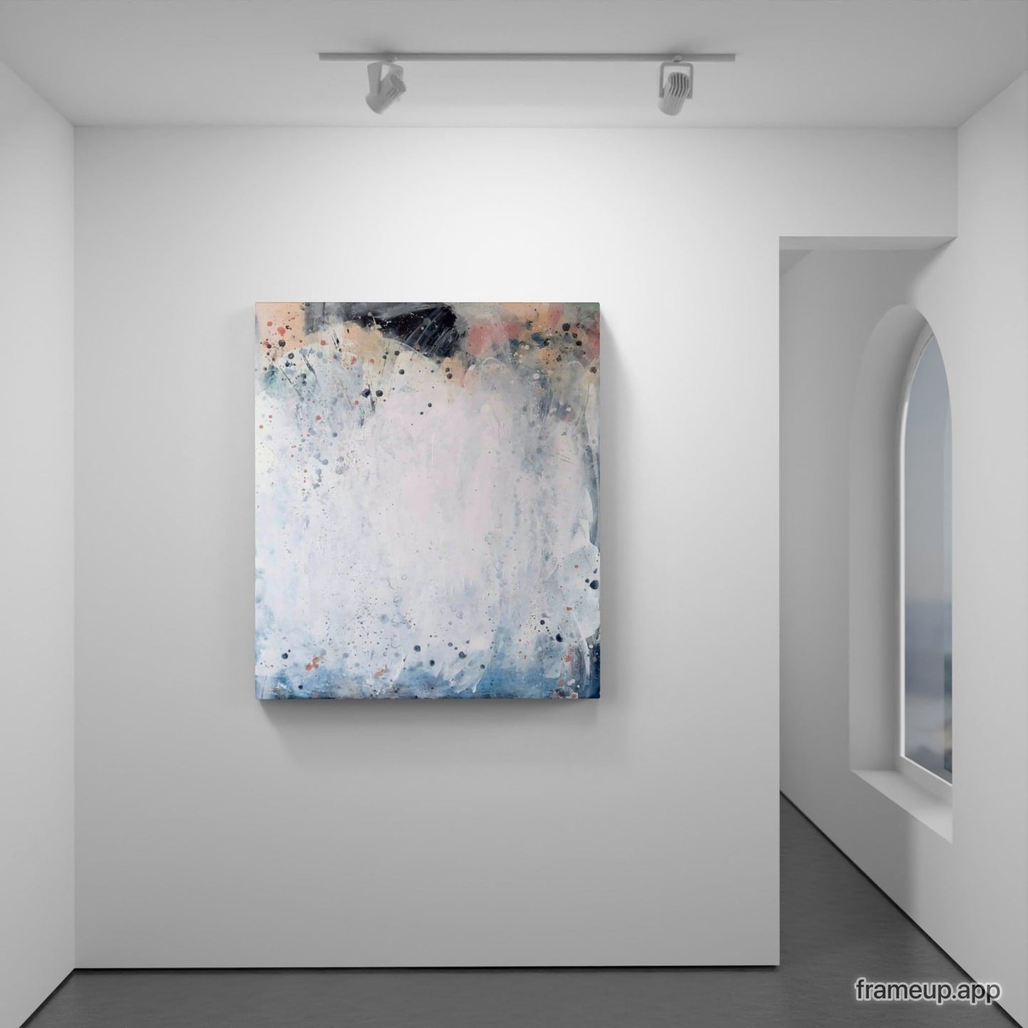 Pastellgemälde in 120 x 100 cm als Hommage an den beginnenden Frühling Abstrakte Bilder & moderne Auftragsmalerei, abstrakte große bilder online kaufen, Auftrags Malere