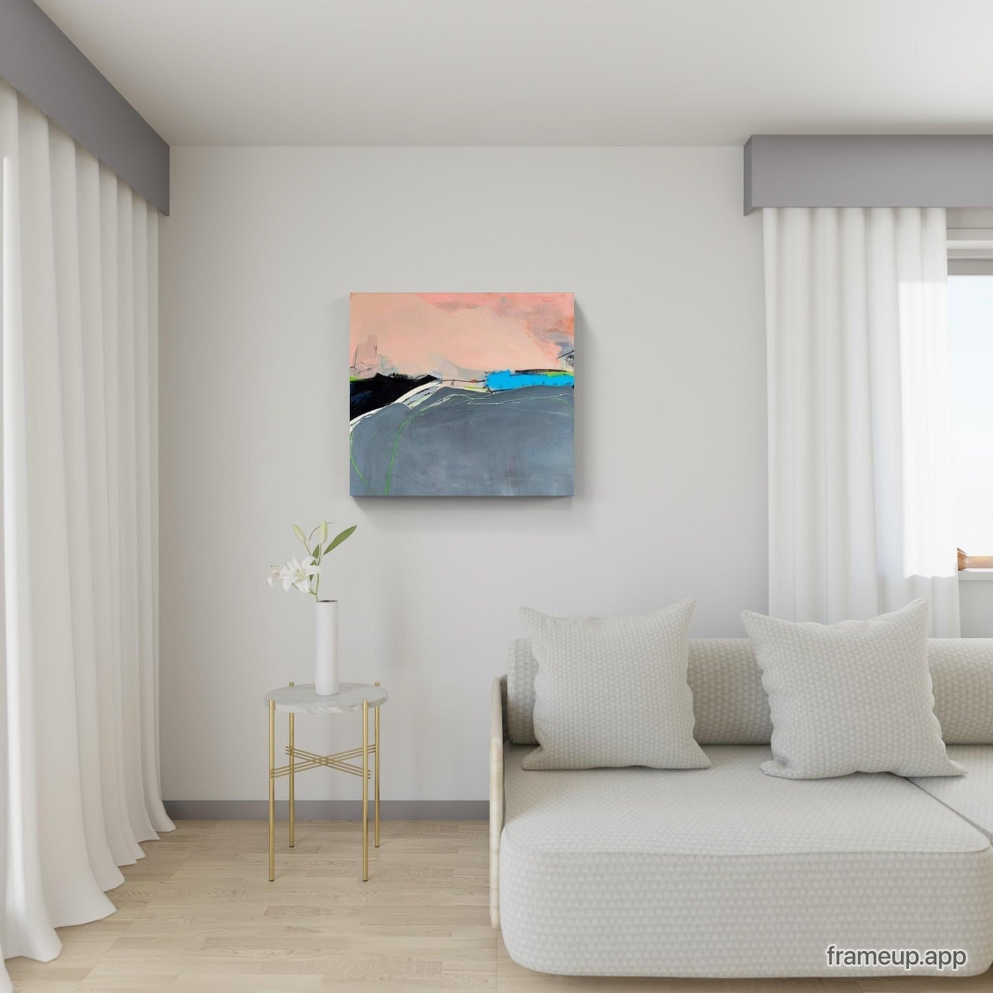 Landschaftsbild als Auftrag - Kunst zum Hineinträumen Abstrakte Bilder & moderne Auftragsmalerei, abstrakte große bilder online kaufen, Auftrags Malere
