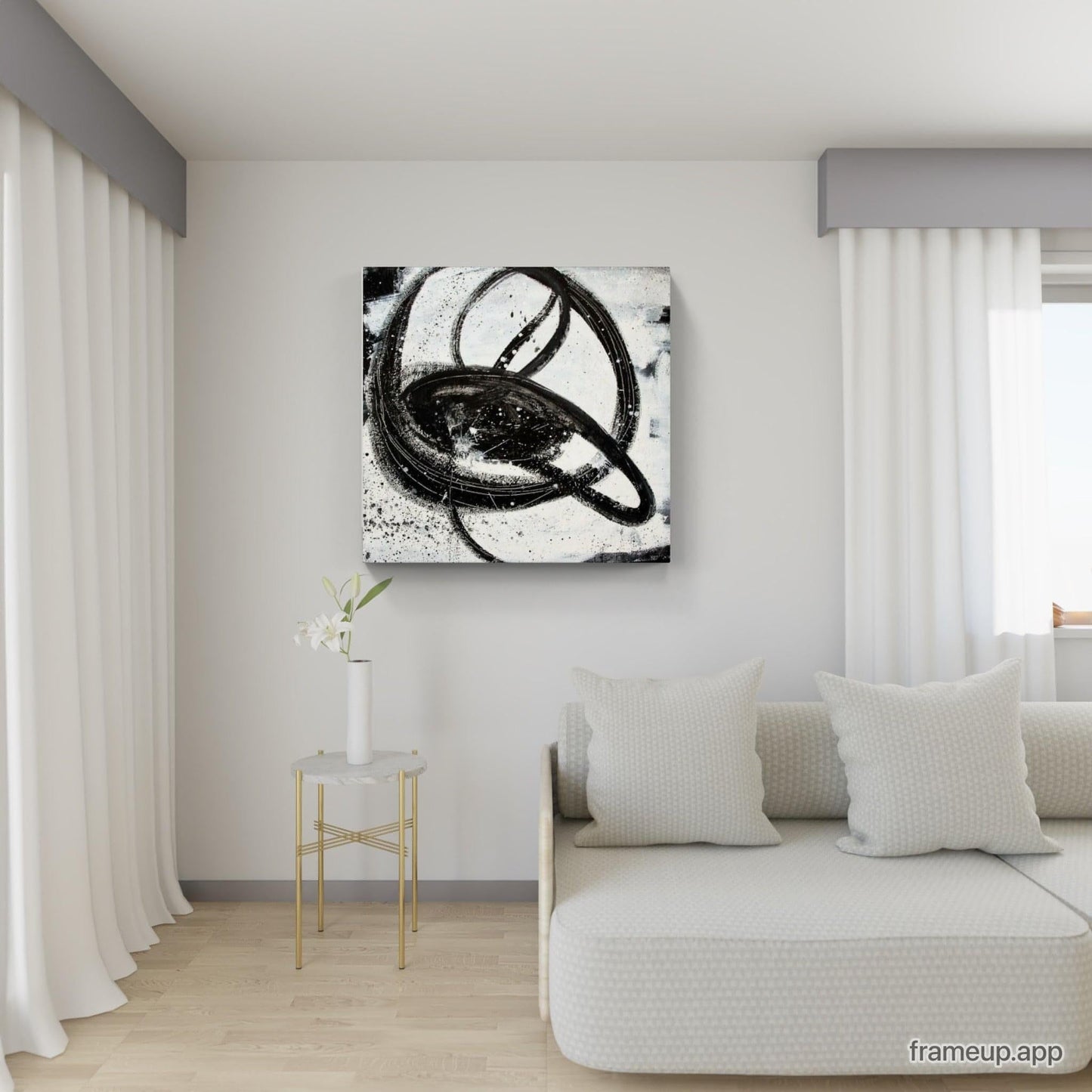 120 x 120 cm / s/w / Nightswimming, 160 x 100 cm / s/w / Nightswimming, 100 x 100 cm / s/w / Nightswimming, 160 x 160 cm / s/w / Nightswimming abstrakte acrylbilder auf leinwand