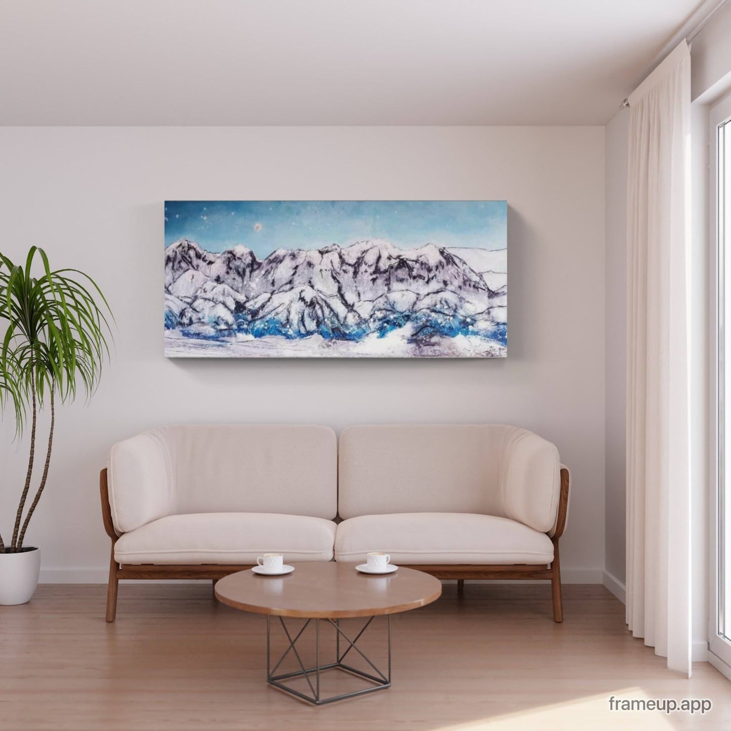 150 x 60 cm / blau / Lieblingsgebirge, 160 x 100 cm / blau / Lieblingsgebirge, 200 x 100 cm / blau / Lieblingsgebirge, Panoramaformat 250 x 70 cm / blau / Lieblingsgebirge abstrakte acrylbilder auf leinwand Auftragsmalerei