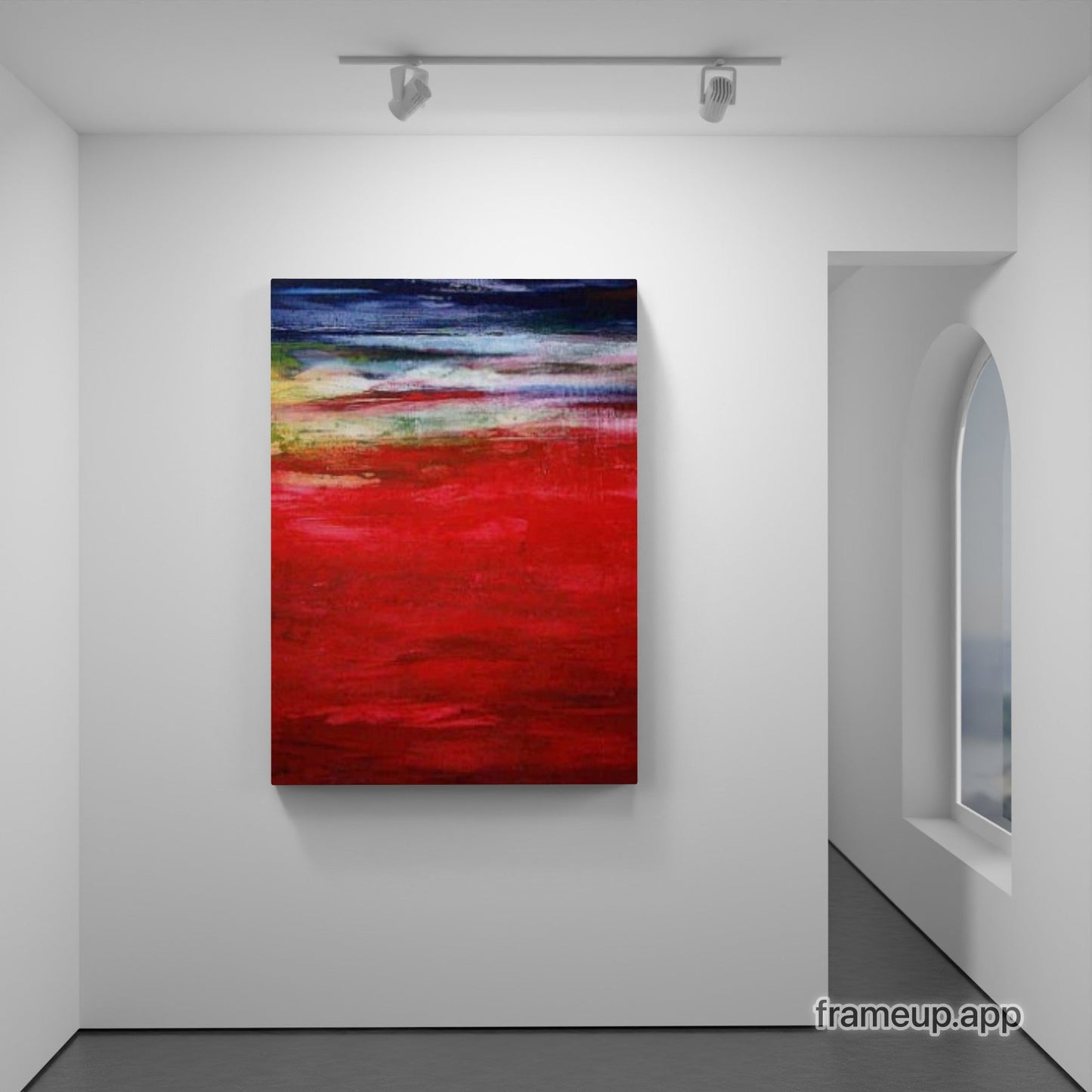 rotes abstraktes Bild als Auftragskunst bestellen "Traumreise" Abstrakte Bilder & moderne Auftragsmalerei, abstrakte große bilder online kaufen, Auftrags Malere
