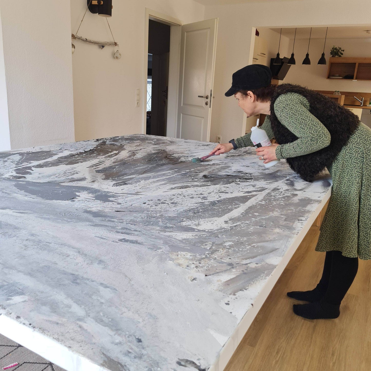 Die Gischt - Ein individuelles Kunstwerk in modernem, abstraktem Stil auf Bestellung Abstrakte Bilder & moderne Auftragsmalerei, abstrakte große bilder online kaufen, Auftrags Malere