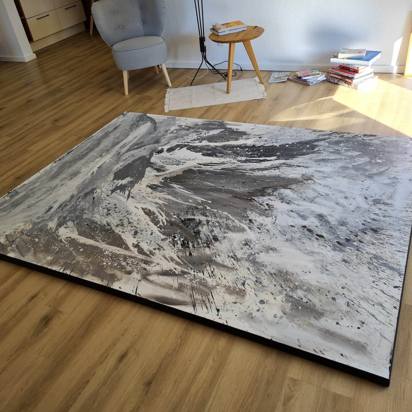 Die Gischt - Ein individuelles Kunstwerk in modernem, abstraktem Stil auf Bestellung Abstrakte Bilder & moderne Auftragsmalerei, abstrakte große bilder online kaufen, Auftrags Malere