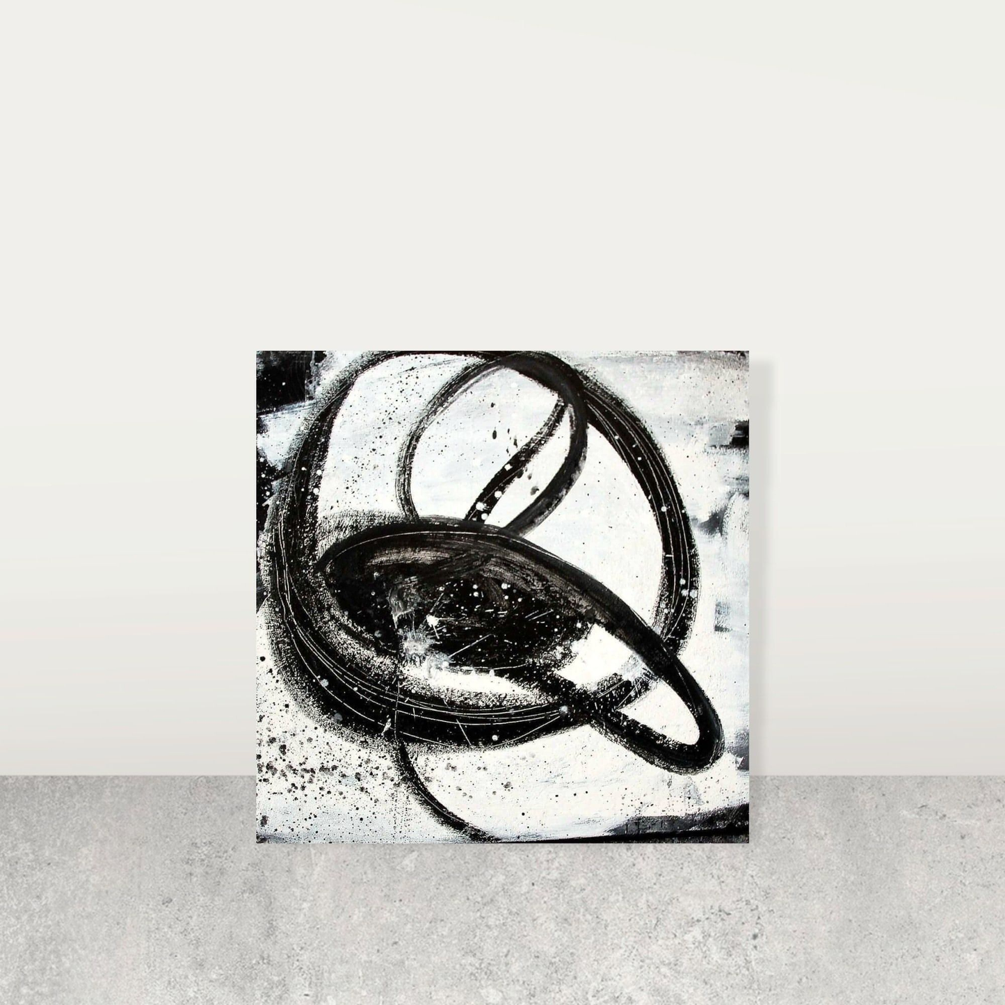 120 x 120 cm / s/w / Nightswimming, 160 x 100 cm / s/w / Nightswimming, 100 x 100 cm / s/w / Nightswimming, 160 x 160 cm / s/w / Nightswimming abstrakte acrylbilder auf leinwand
