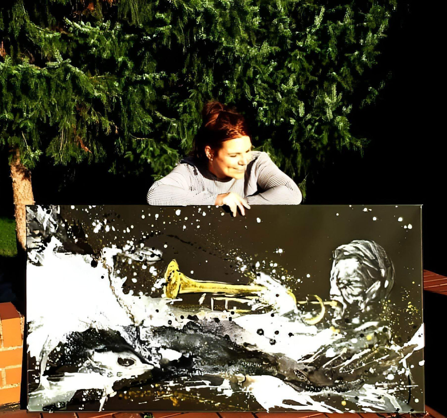 100 x 100 cm / s/w / Keilrahmen auf Leinwand gezogen, 140 x 100 cm / s/w / Keilrahmen auf Leinwand gezogen, 160 x 100 cm / s/w / Keilrahmen auf Leinwand gezogen, Panoramaformat 200 x 70 cm / s/w / Keilrahmen auf Leinwand gezogen abstrakte acrylbilder auf leinwand