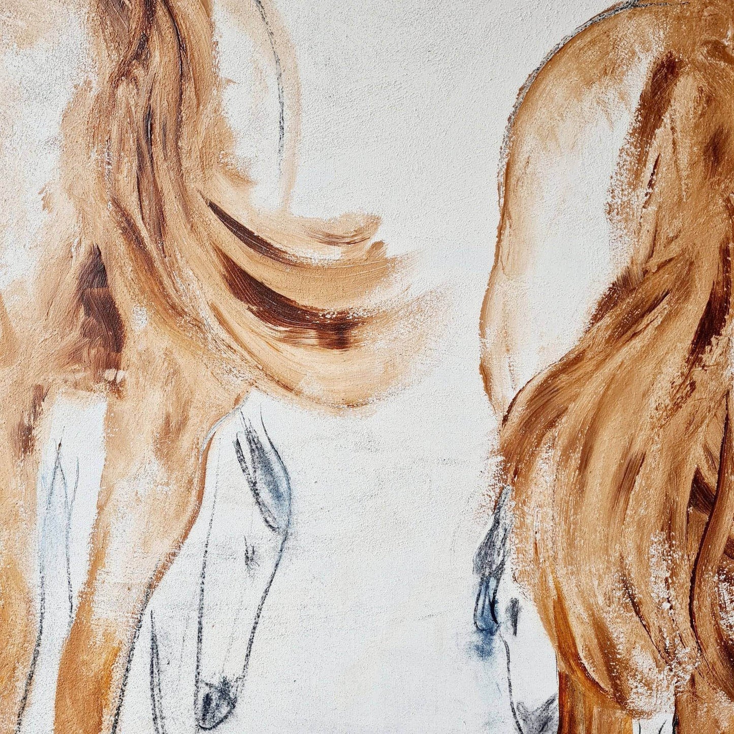Elterliche Fürsorge / 190 x 150 cm / braun abstrakte acrylbilder auf leinwand
