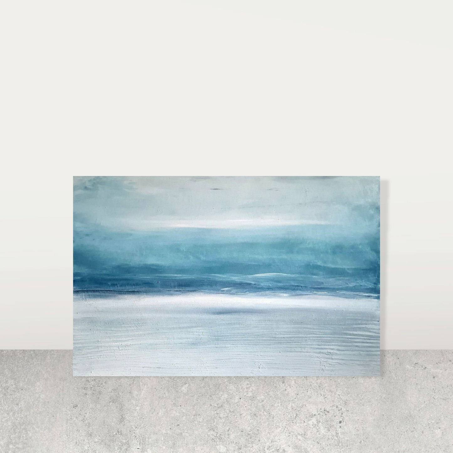 Spaziergänge / 160 x 100 cm / blau abstrakte acrylbilder auf leinwand