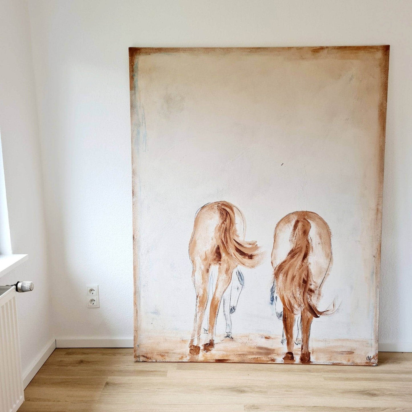 Elterliche Fürsorge / 190 x 150 cm / braun abstrakte acrylbilder auf leinwand