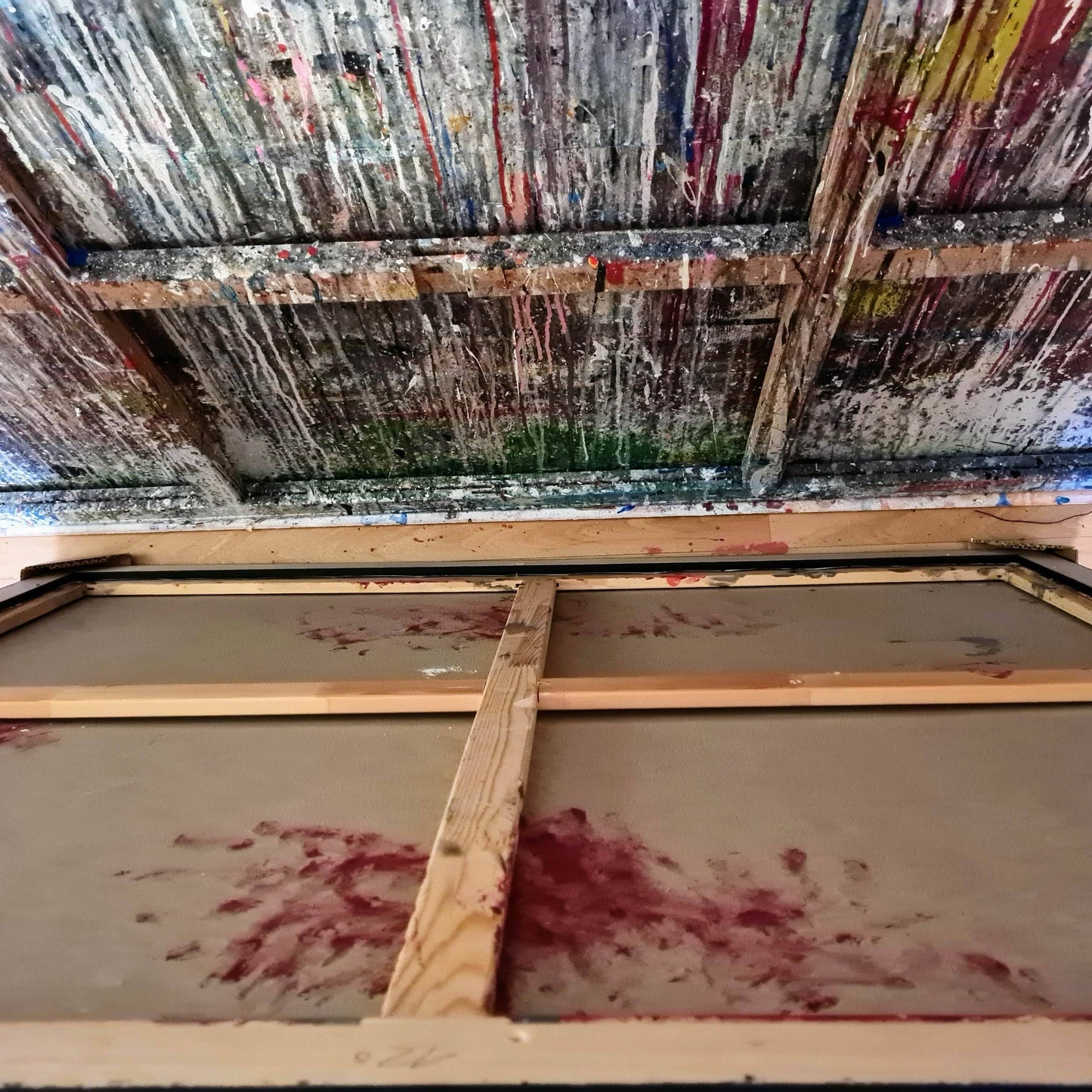 VORHANDEN / abstraktes Gemälde Kunst Abstrakte Bilder & moderne Auftragsmalerei, abstrakte große bilder online kaufen, Auftrags Malere