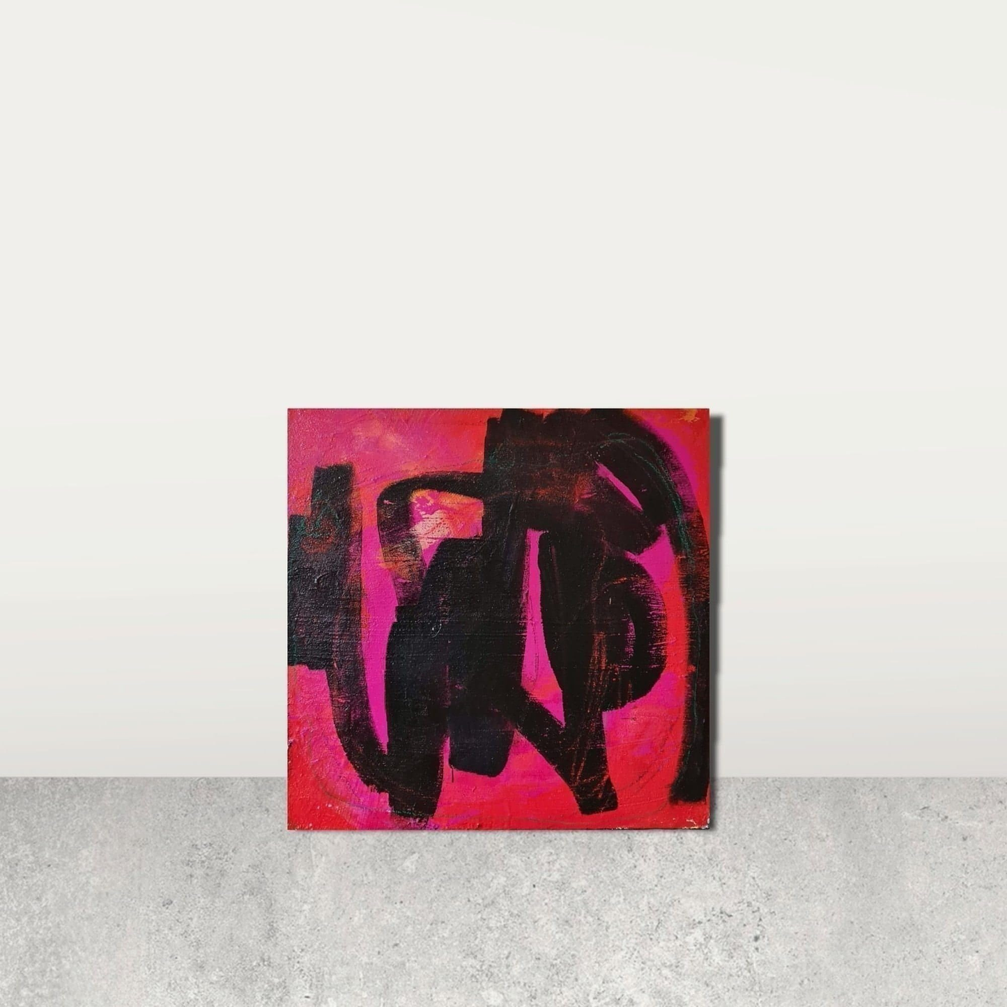 vorhanden - Küßchen / 60 x 60 cm / rot abstrakte acrylbilder auf leinwand