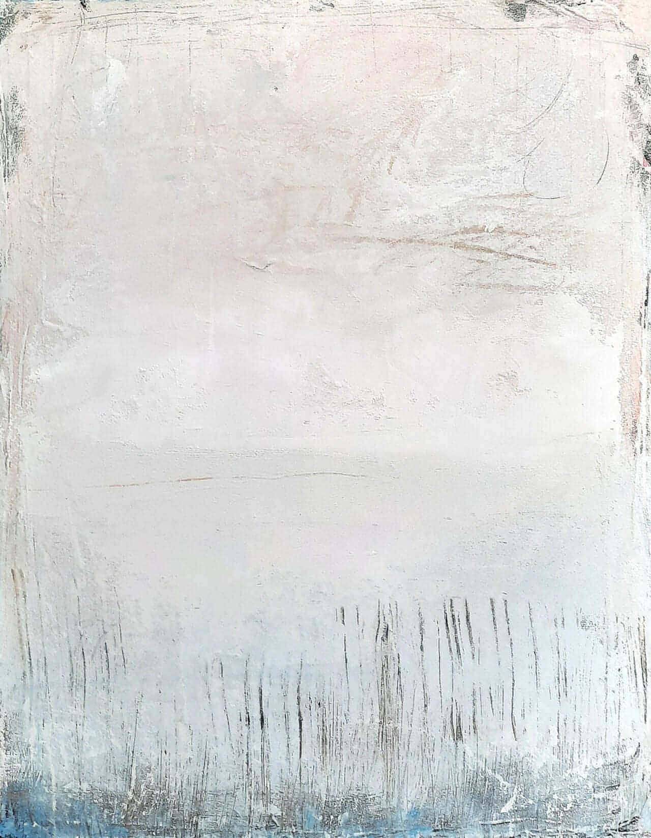 Individuelles Kunstwerk: Auftragsmalerei in zartem Weiß und Blau Abstrakte Bilder & moderne Auftragsmalerei, abstrakte große bilder online kaufen, Auftrags Malere