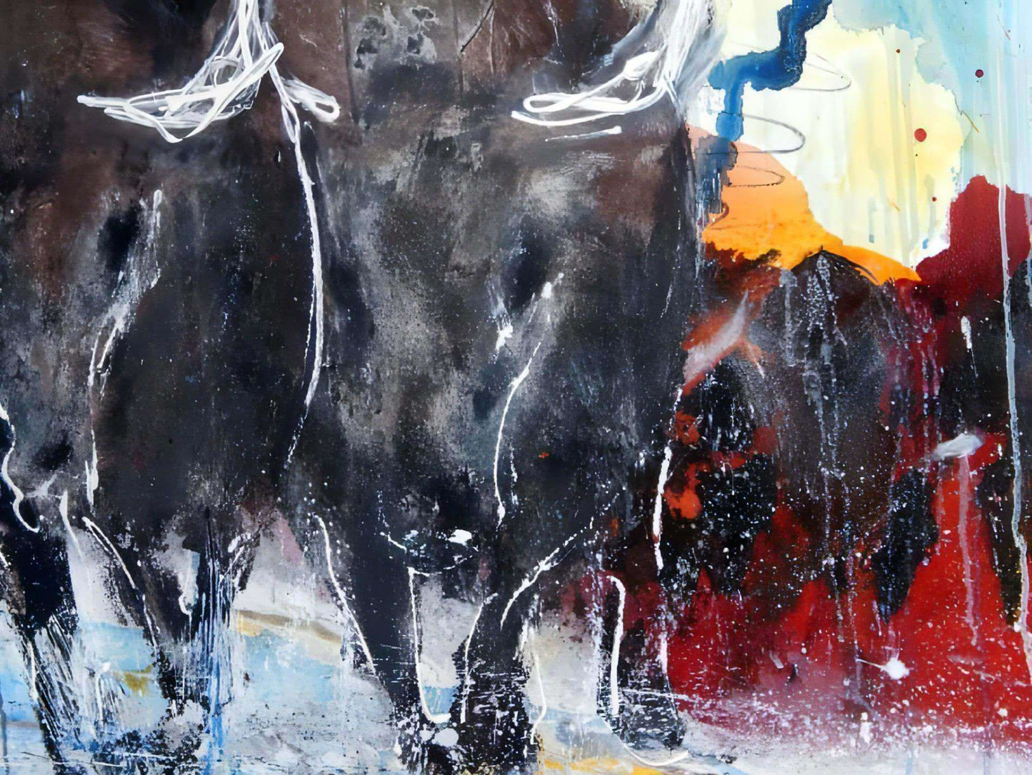 80 x 100 cm - Klassiker / Stierbild / Leinwandbild, 100 x 100 cm / Stierbild / Leinwandbild, 120 x 100 cm / Stierbild / Leinwandbild, 140 x 100 cm / Stierbild / Leinwandbild, 160 x 100 cm / Stierbild / Leinwandbild, 200 x 100 cm / Stierbild / Leinwandbild, 180 x 100 cm - Klassiker / Stierbild / Leinwandbild, Panoramabild 250 x 60 cm / Stierbild / Leinwandbild abstrakte acrylbilder auf leinwand