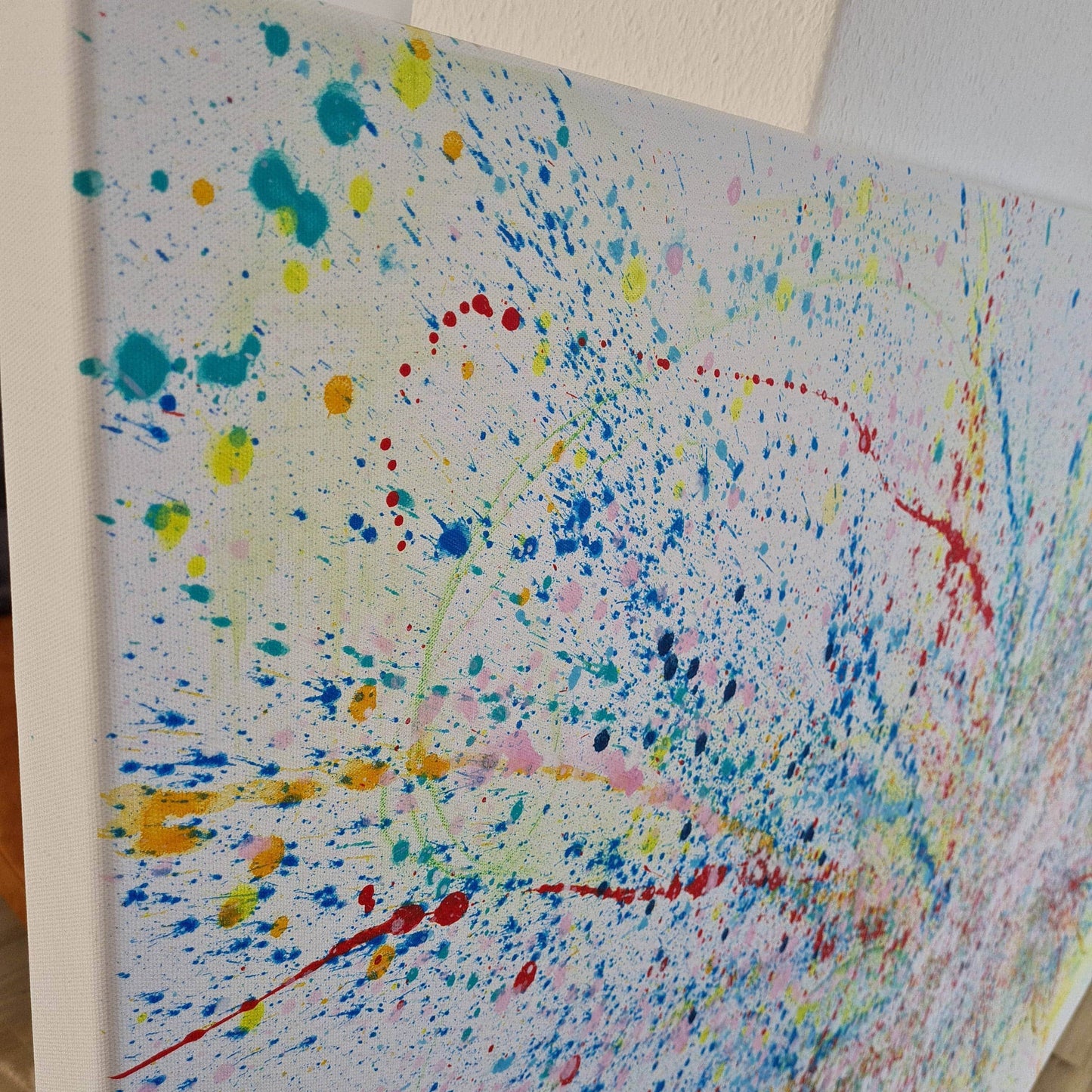VORHANDEN / abstraktes gesprenkeltes acrylbild modern abstract art 220 x 130 cm Abstrakte Bilder & moderne Auftragsmalerei, abstrakte große bilder online kaufen, Auftrags Malere