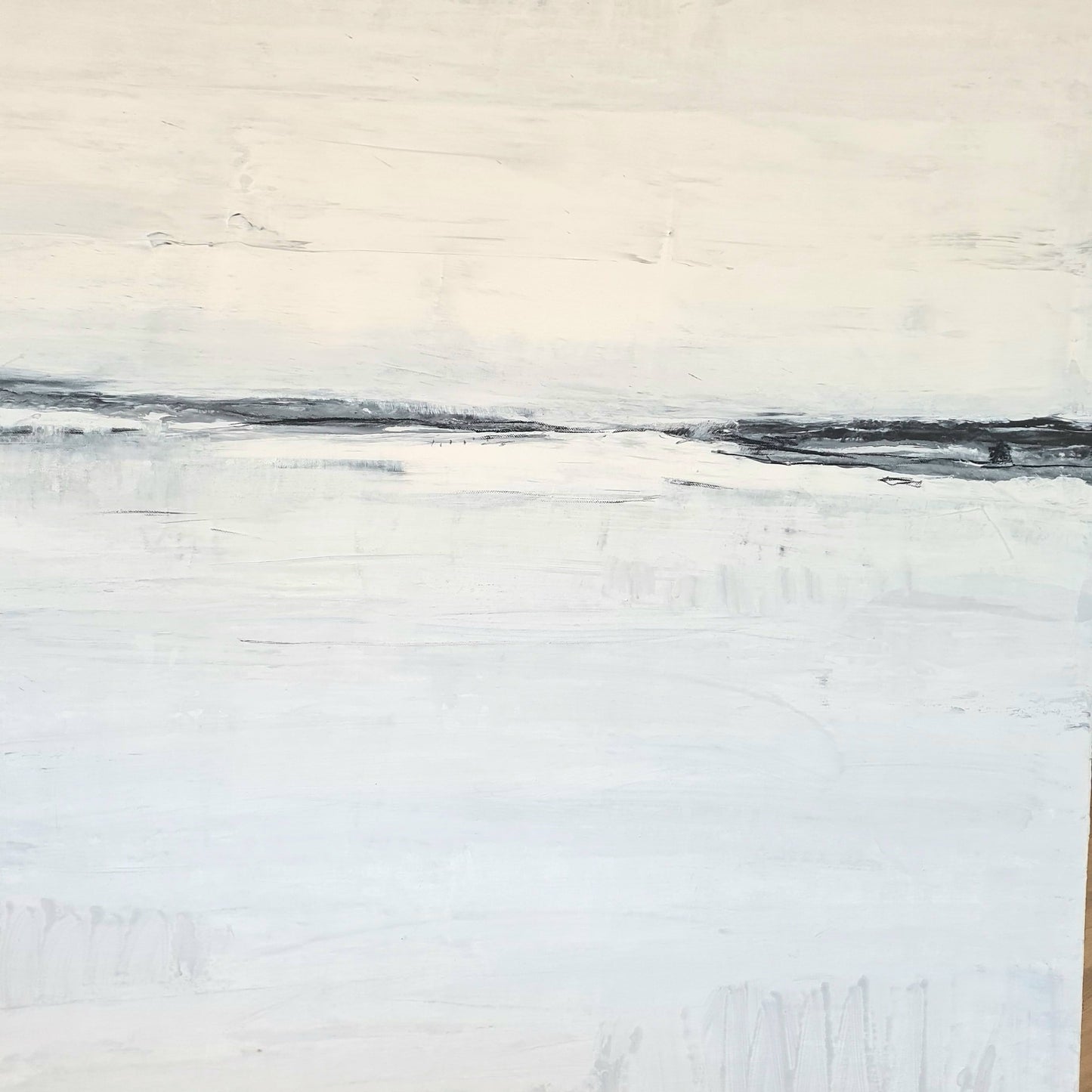 Weiße Kunst mit Schifferhäuschen-Motiv für dein Wohnzimmer Abstrakte Bilder & moderne Auftragsmalerei, abstrakte große bilder online kaufen, Auftrags Malere