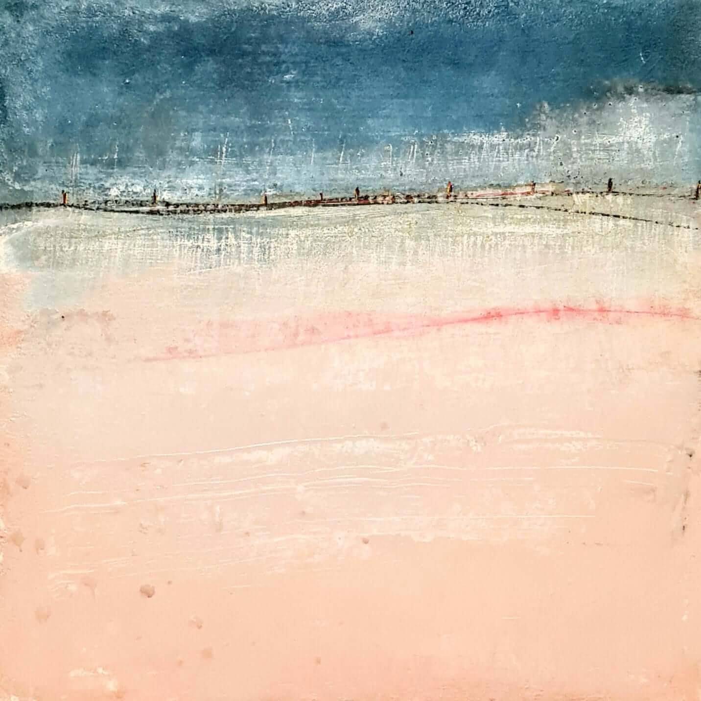 Leichtigkeit in Blau und Rosa: Strukturiertes Kunstwerk für eine angenehme Atmosphäre im Raum Abstrakte Bilder & moderne Auftragsmalerei, abstrakte große bilder online kaufen, Auftrags Malere