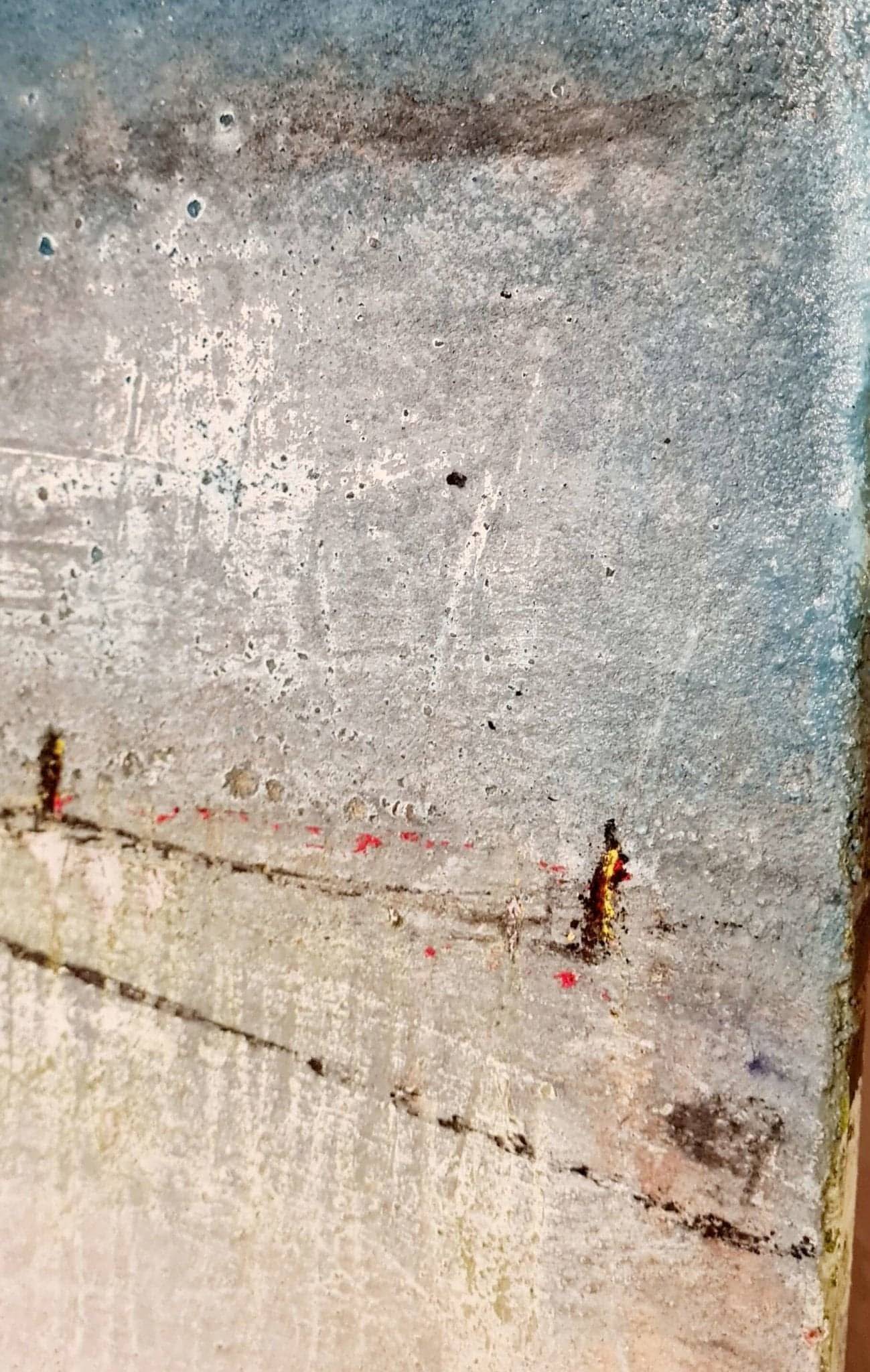 Leichtigkeit in Blau und Rosa: Strukturiertes Kunstwerk für eine angenehme Atmosphäre im Raum Abstrakte Bilder & moderne Auftragsmalerei, abstrakte große bilder online kaufen, Auftrags Malere