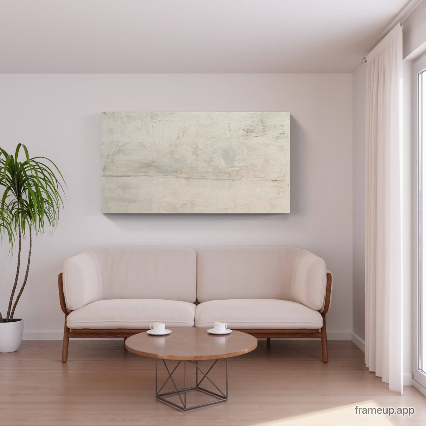 Bild in weiß und beige - Ein individuelles Kunstwerk für Ihre Wand "Meeresrauschen" Abstrakte Bilder & moderne Auftragsmalerei, abstrakte große bilder online kaufen, Auftrags Malere