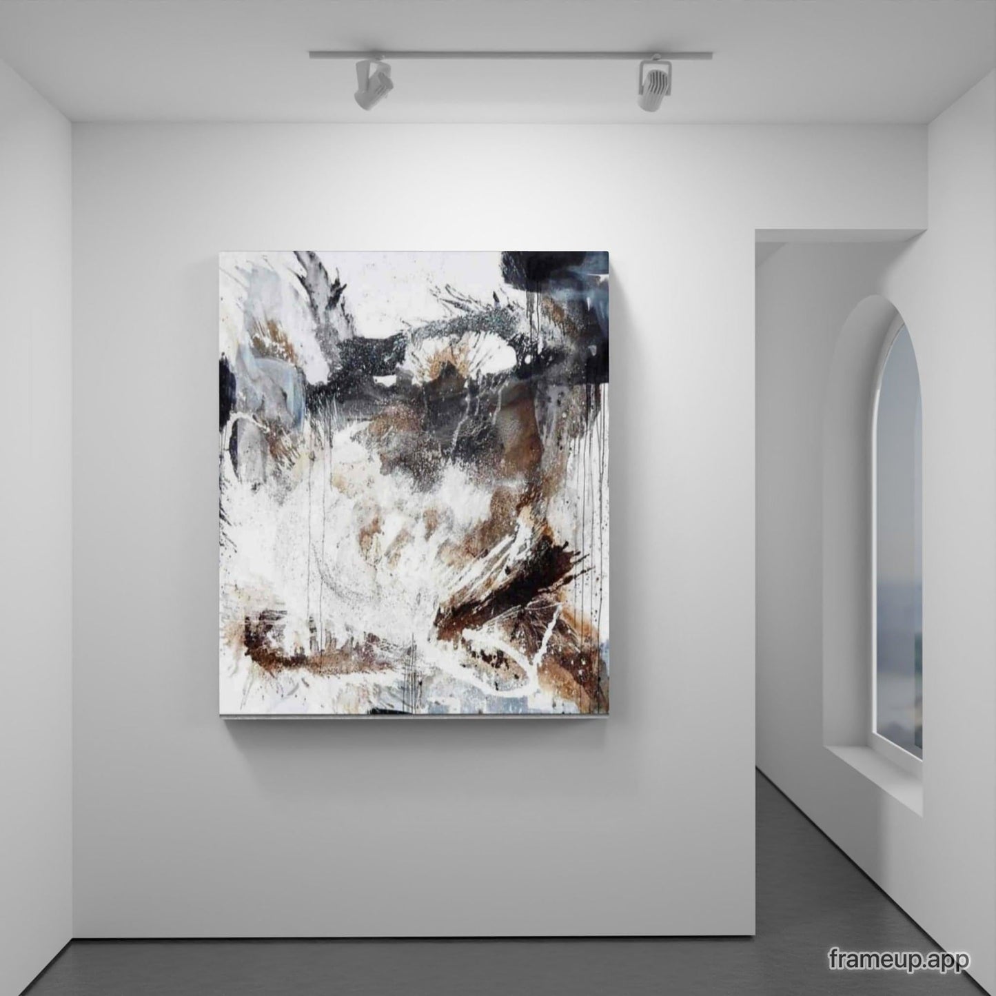 Kraftvolle Eleganz - Ein einzigartiges Kunstwerk in XXL-Format Abstrakte Bilder & moderne Auftragsmalerei, abstrakte große bilder online kaufen, Auftrags Malere
