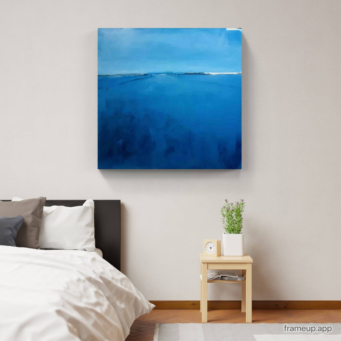 Ausflüge / 100 x 100 cm / blau, Ausflüge / 120 x 120 cm / blau, Ausflüge / 100 x 160 cm Hochformat / blau abstrakte acrylbilder auf leinwand