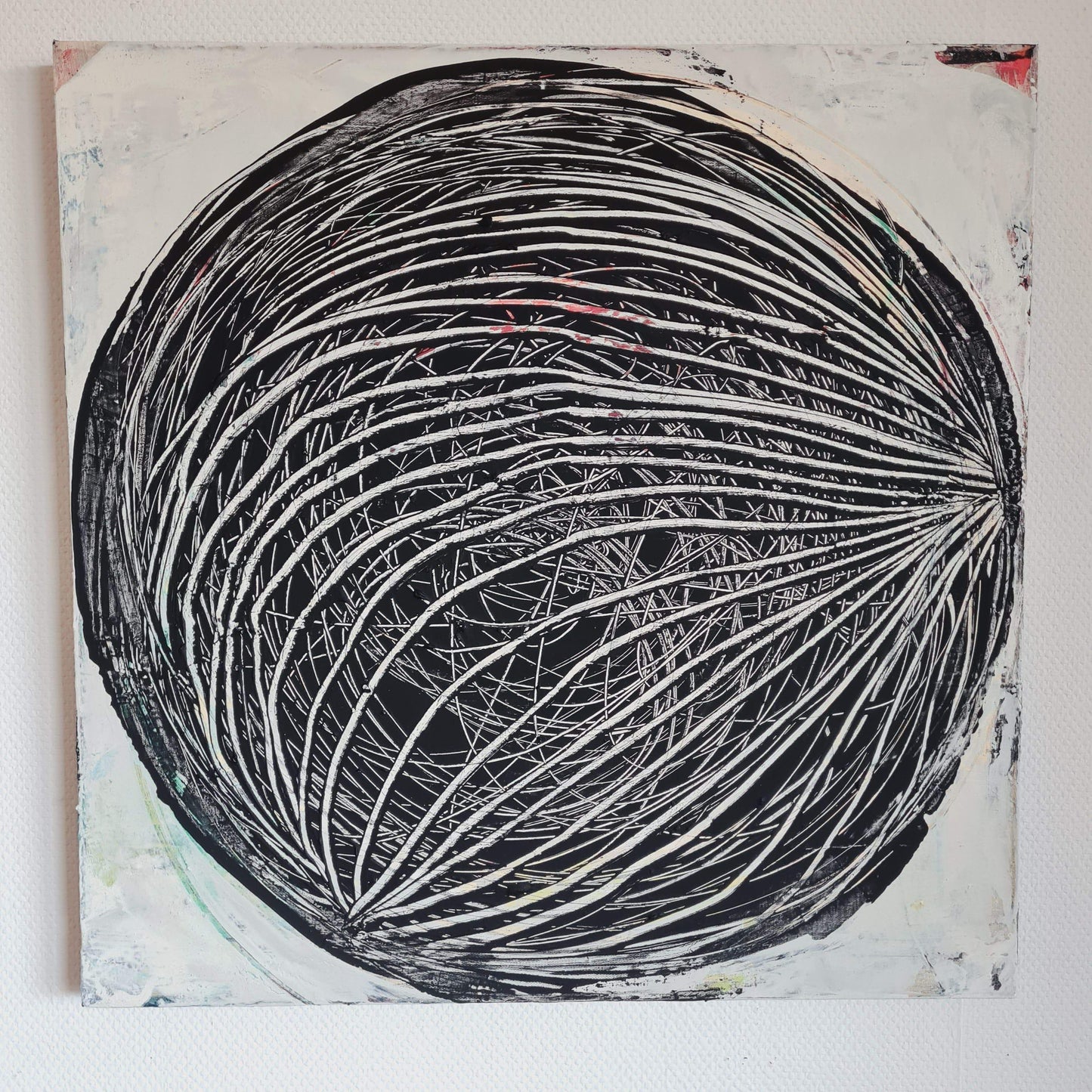 Durchsicht / 60 x 60 cm / schwarzweiss, Durchsicht / 70 x 70 cm / schwarzweiss, Durchsicht / 80 x 80 cm / schwarzweiss, Durchsicht / 100 x 100 cm / schwarzweiss, Durchsicht / 120 x 120 cm / schwarzweiss, Durchsicht / 160 x 160 cm / schwarzweiss abstrakte acrylbilder auf leinwand