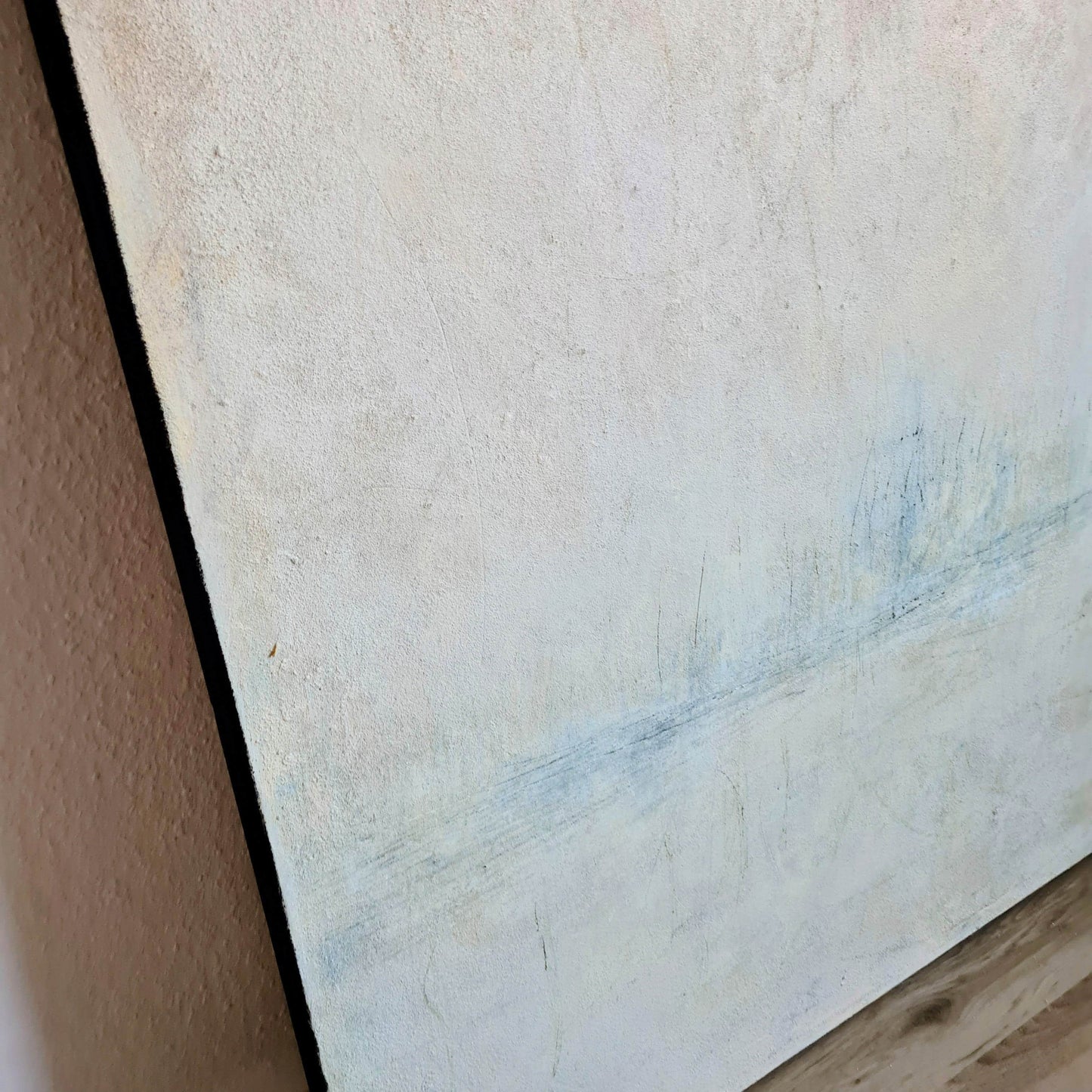 Bild in weiß und beige - Ein individuelles Kunstwerk für Ihre Wand "Meeresrauschen" Abstrakte Bilder & moderne Auftragsmalerei, abstrakte große bilder online kaufen, Auftrags Malere