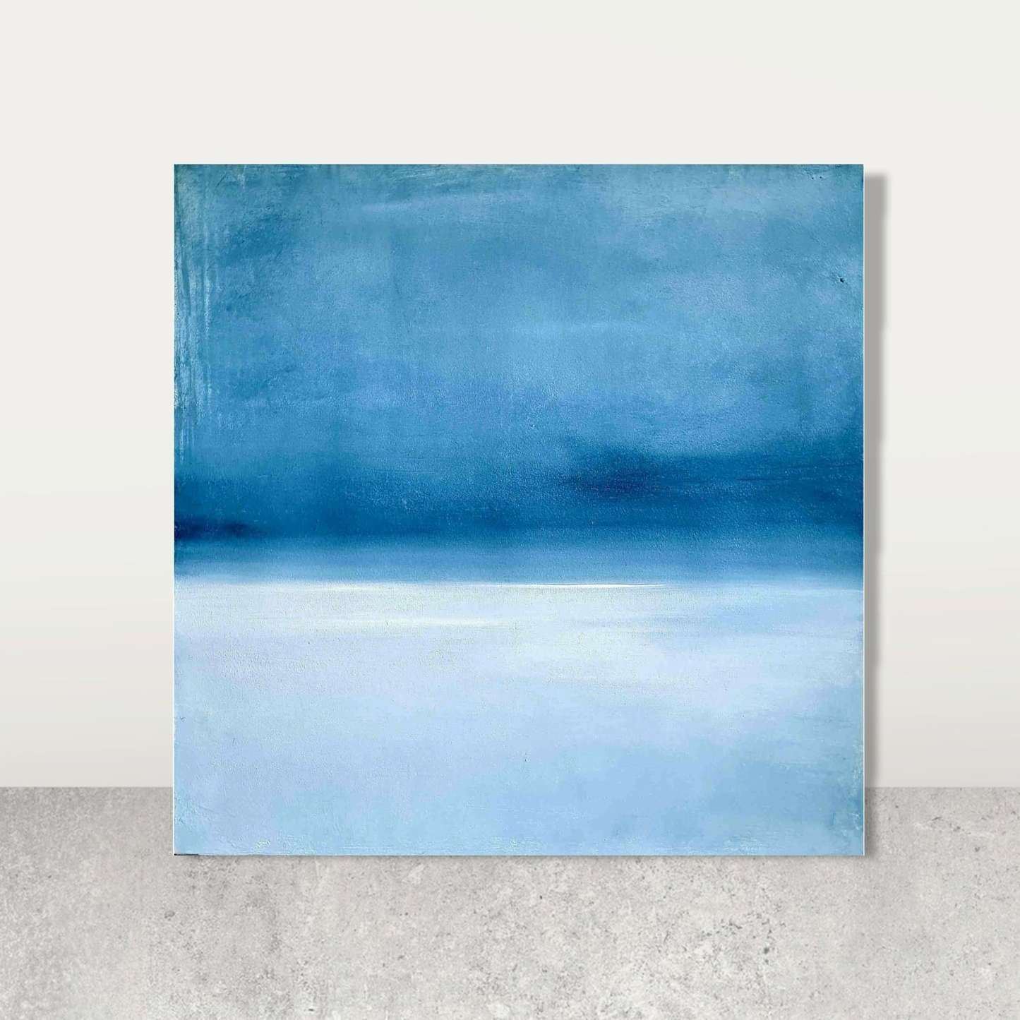 Inne halten / 100 x 100 cm / blau, Inne halten / 100 x 120 cm / blau, Inne halten / 120 x 120 cm / blau, Inne halten / 200 x 120 cm / blau, Inne halten / 160 x 160 cm / blau abstrakte acrylbilder auf leinwand