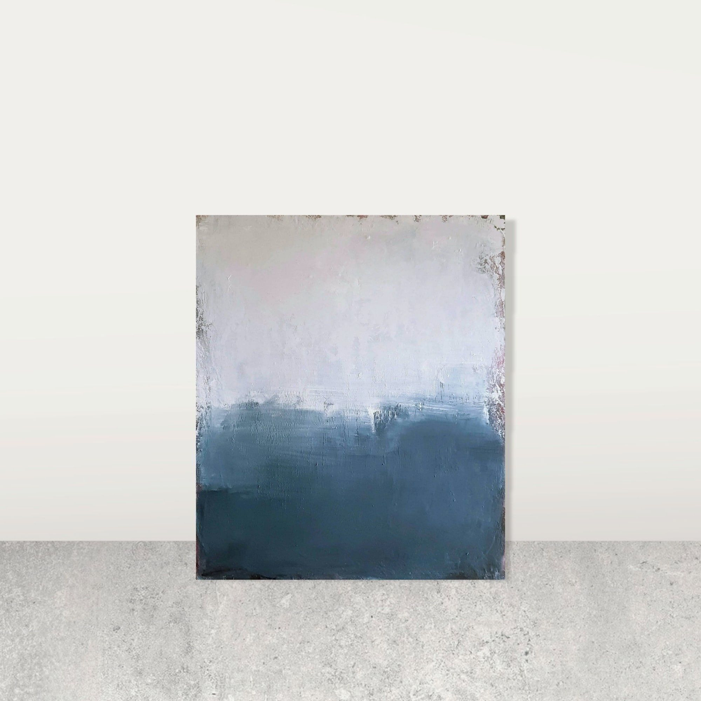 Ein Ausweg findet sich immer / 100 x 120 cm / blau abstrakte acrylbilder auf leinwand