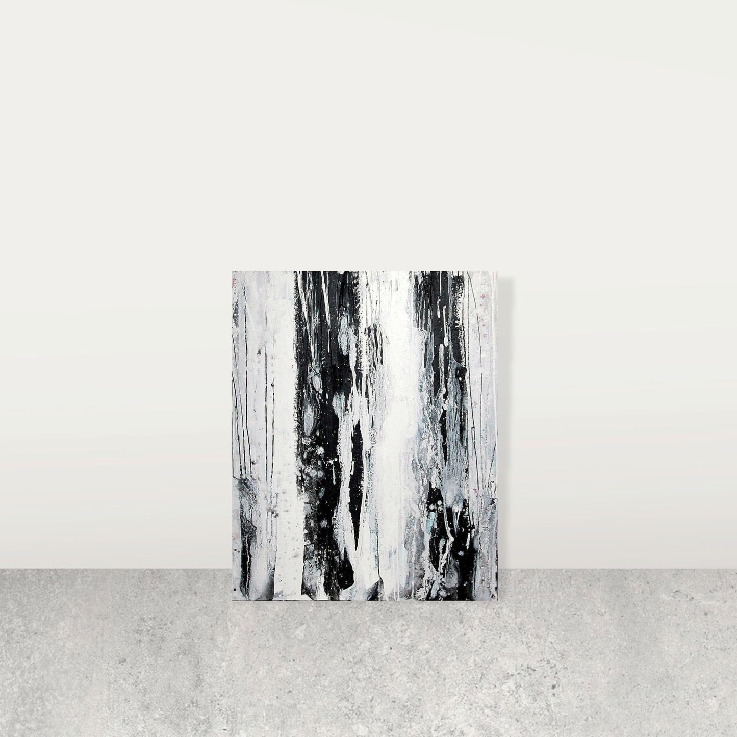 Regentropfen / 100 x 80 cm / s/w, Regentropfen / 100 x 100 cm / s/w, Regentropfen / 120 x 120 cm / s/w abstrakte acrylbilder auf leinwand