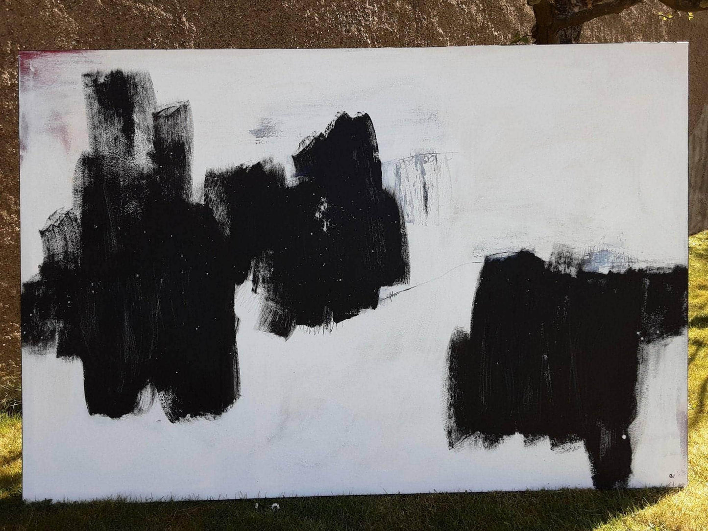 Vorhanden - Eine beeindruckende Darstellung von Ruhe und Bewegung zugleich Abstrakte Bilder & moderne Auftragsmalerei, abstrakte große bilder online kaufen, Auftrags Malere