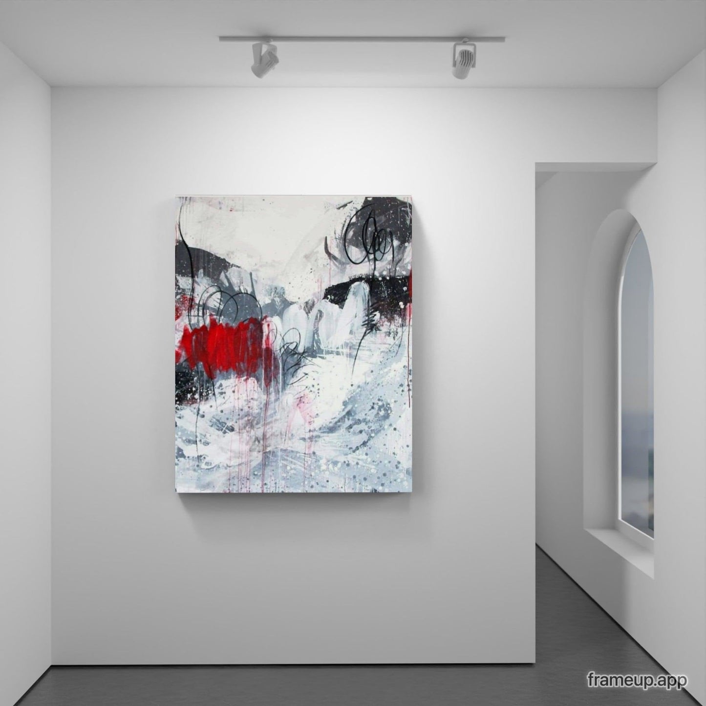 100 x 80 cm / weiss / Auf gehts, 120 x 100 cm / weiss / Auf gehts, 160 x 100 cm / weiss / Auf gehts, 160 x 160 cm / weiss / Auf gehts, Panoramaformat 220 x 70 cm / weiss / Auf gehts, Panoramaformat 300 x 60 cm / weiss / Auf gehts abstrakte acrylbilder auf leinwand