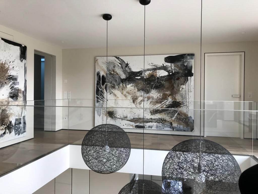 Kraftvolle Eleganz - Ein einzigartiges Kunstwerk in XXL-Format Abstrakte Bilder & moderne Auftragsmalerei, abstrakte große bilder online kaufen, Auftrags Malere