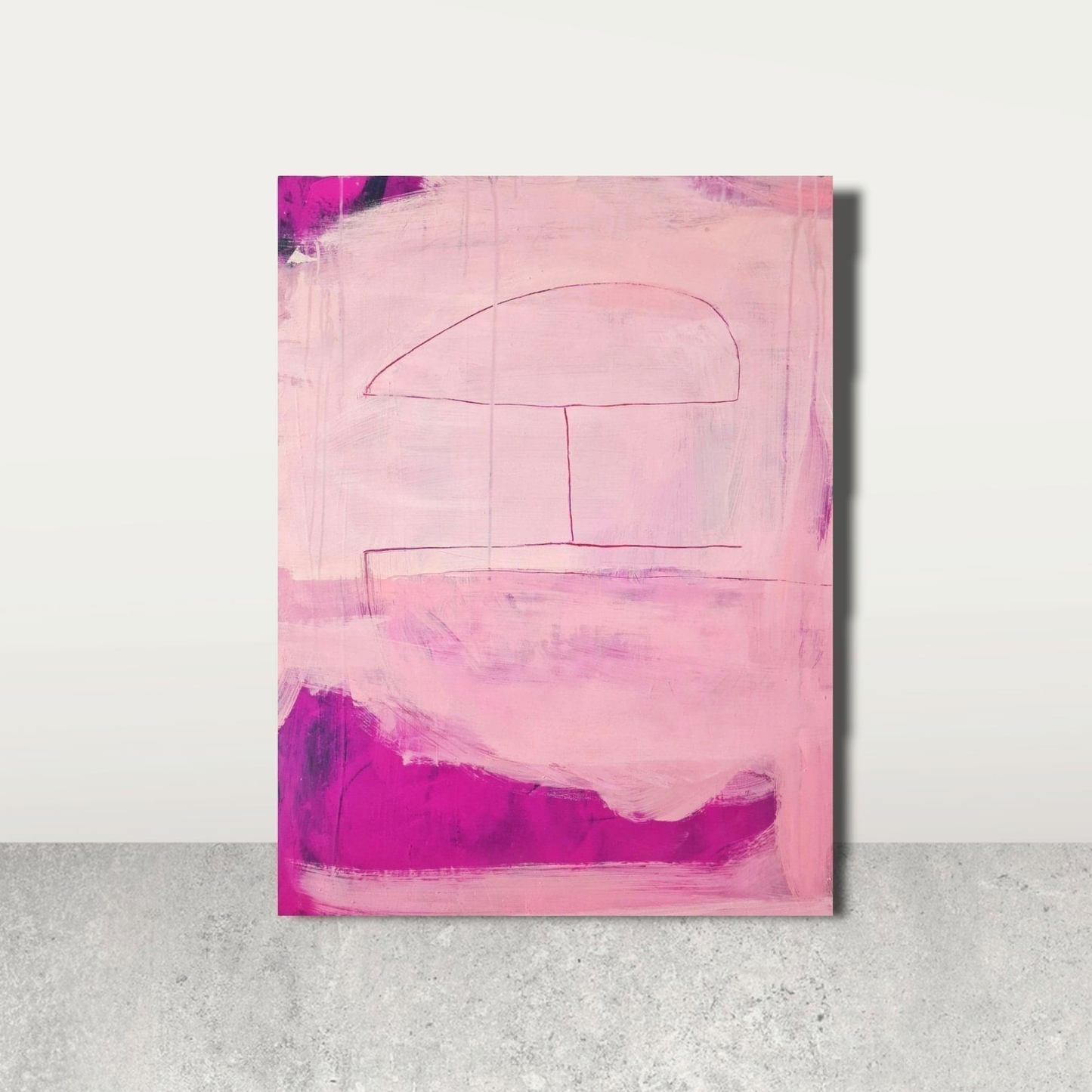 Abstraktes Bild in Pink - Moderne Kunst für Ihre Wohnräume Abstrakte Bilder & moderne Auftragsmalerei, abstrakte große bilder online kaufen, Auftrags Malere