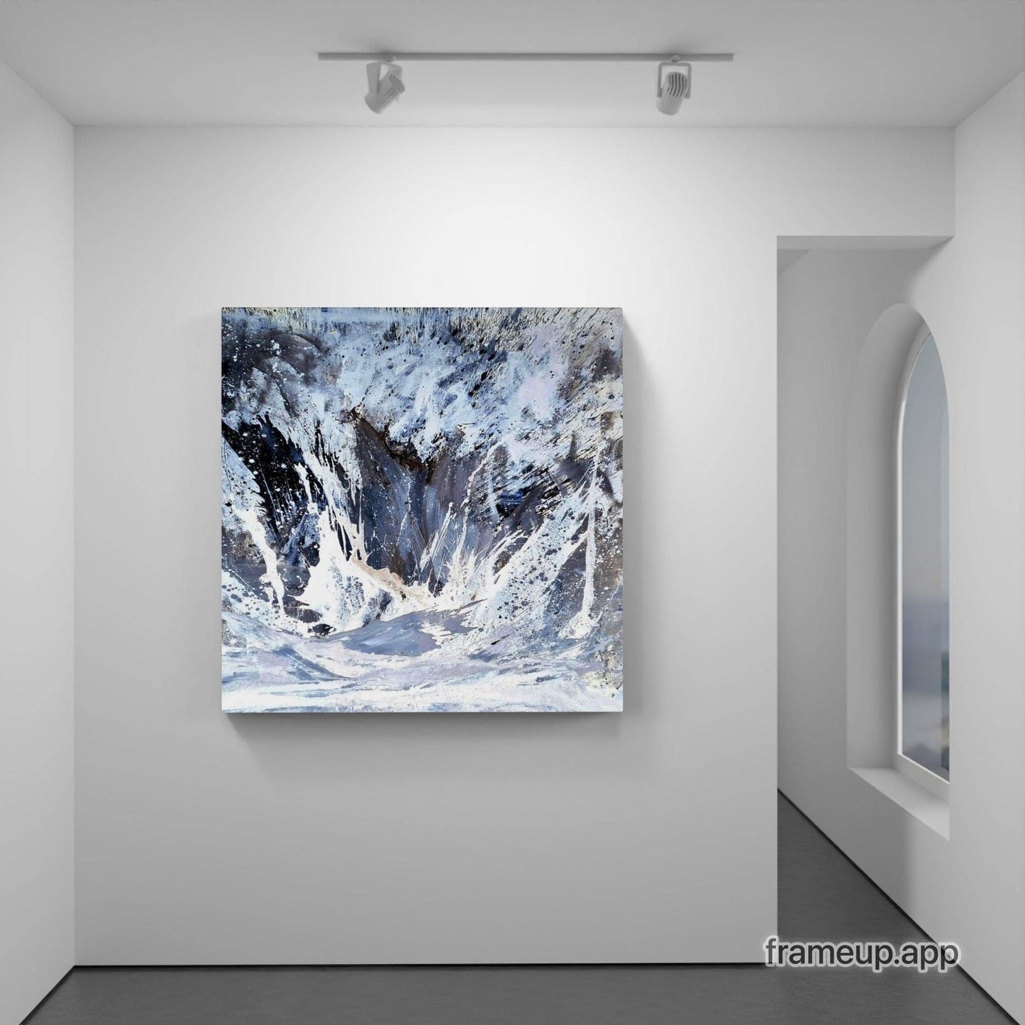 Die Gischt - Ein individuelles Kunstwerk in modernem, abstraktem Stil auf Bestellung Abstrakte Bilder & moderne Auftragsmalerei, abstrakte große bilder online kaufen, Auftrags Malere