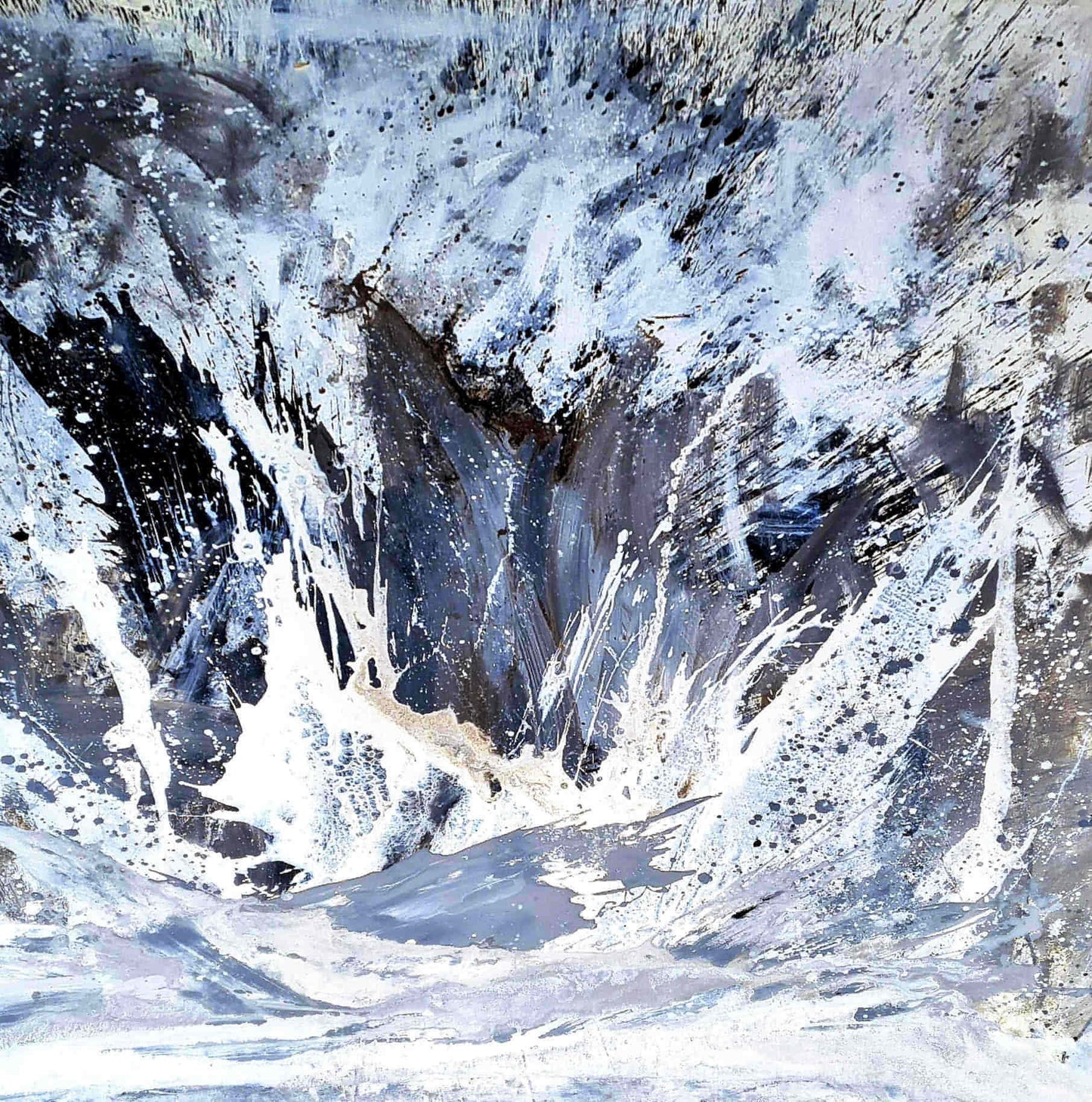 Die Gischt - Ein individuelles Kunstwerk in modernem, abstraktem Stil auf Bestellung Abstrakte Bilder & moderne Auftragsmalerei, abstrakte große bilder online kaufen, Auftrags Malere