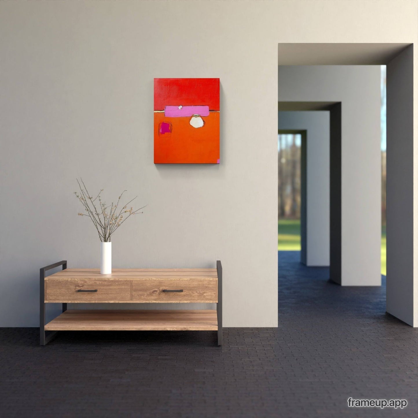 Auftragsmalerei rote Bilder Wohnzimmer Küche abstrakte acrylbilder Abstrakte Bilder & moderne Auftragsmalerei, abstrakte große bilder online kaufen, Auftrags Malere