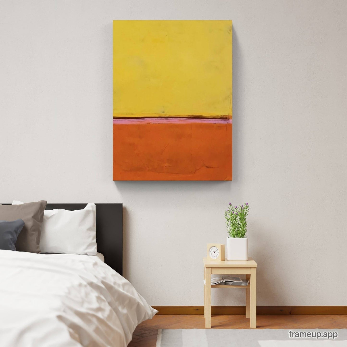Feuriges Leuchten: Acrylgemälde in warmen Orange- und Gelbtönen mit besonderer Tiefe Abstrakte Bilder & moderne Auftragsmalerei, abstrakte große bilder online kaufen, Auftrags Malere