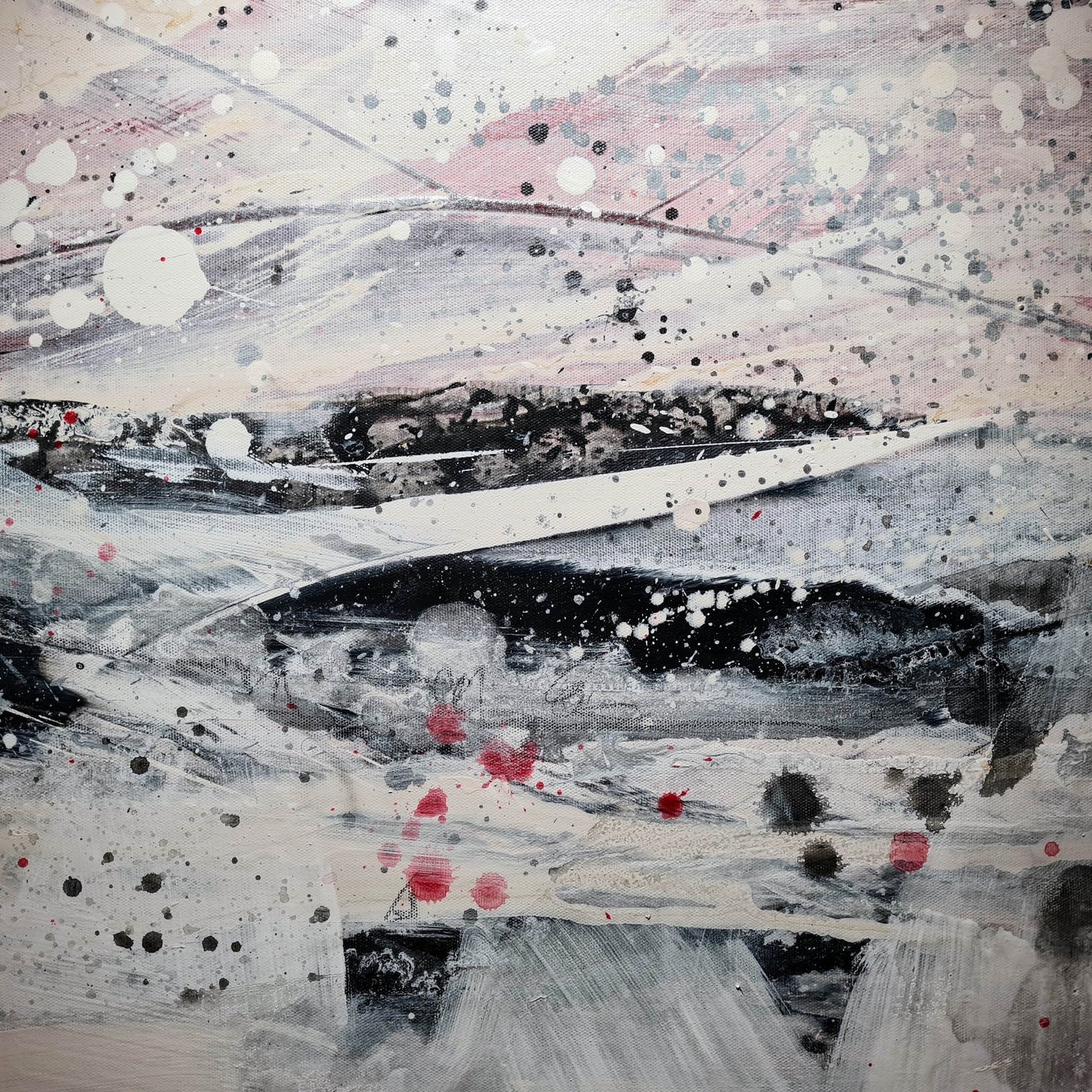 VORHANDEN / weisses bild inkl. Schattenfugenrahmen - modern art Abstrakte Bilder & moderne Auftragsmalerei, abstrakte große bilder online kaufen, Auftrags Malere