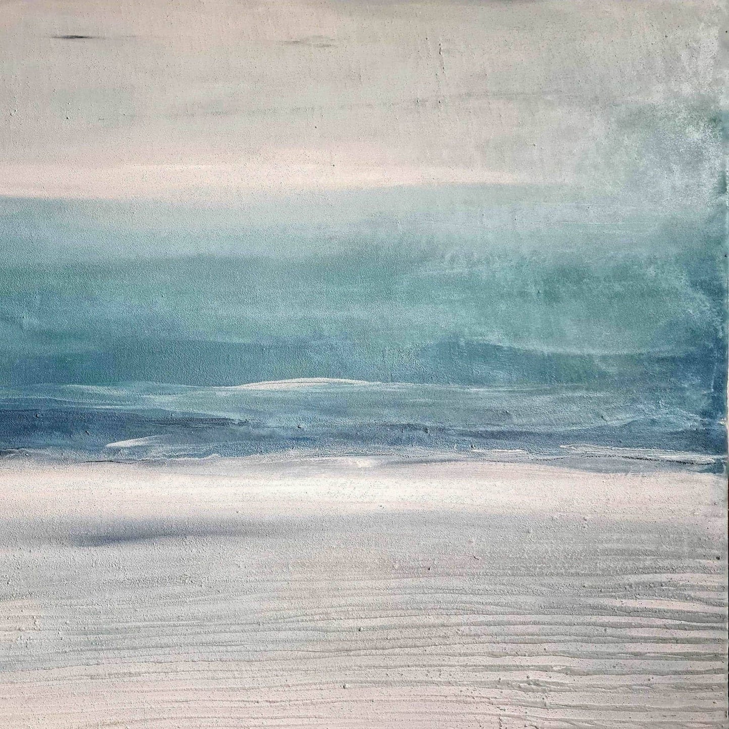 Spaziergänge / 160 x 100 cm / blau abstrakte acrylbilder auf leinwand