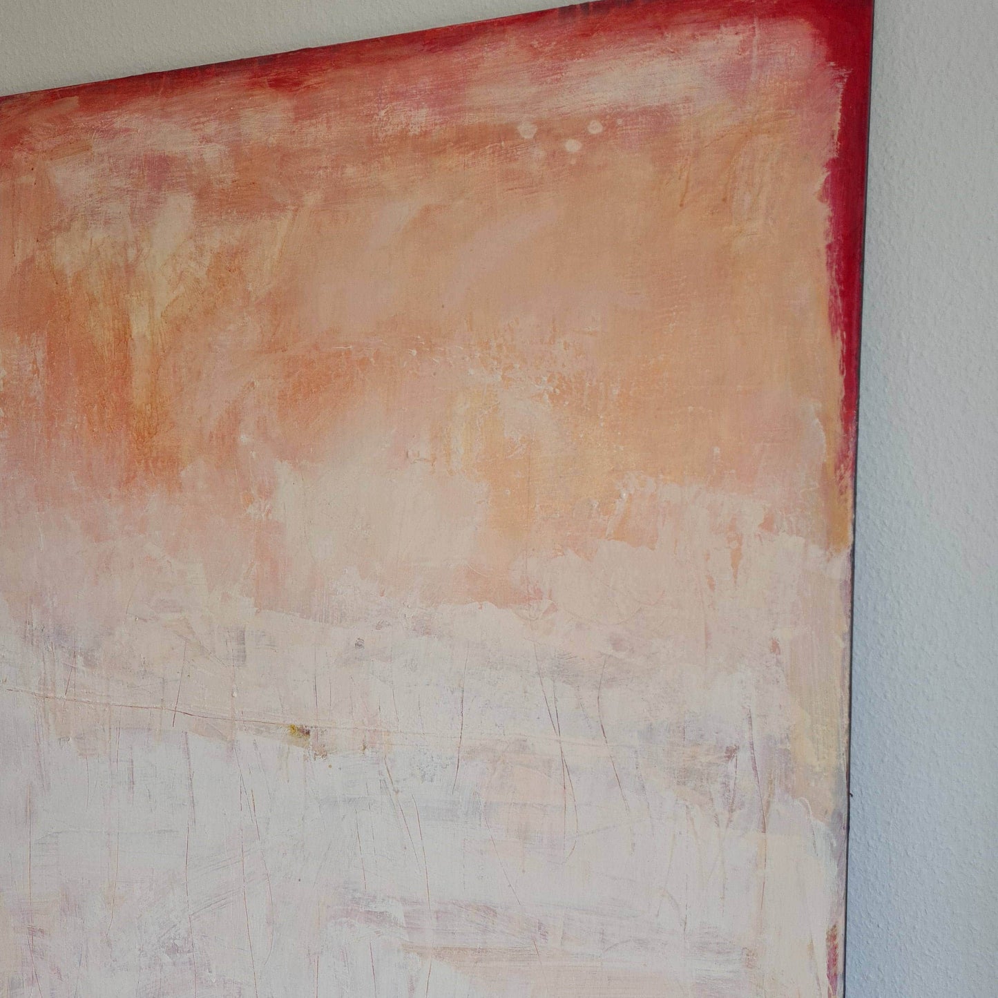 Sommerparty / weiss rosa / Abstrakt abstrakte acrylbilder auf leinwand