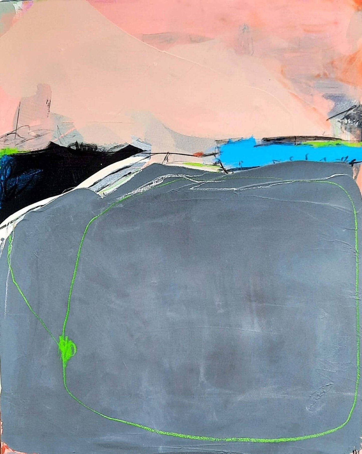 Landschaftsbild als Auftrag - Kunst zum Hineinträumen Abstrakte Bilder & moderne Auftragsmalerei, abstrakte große bilder online kaufen, Auftrags Malere