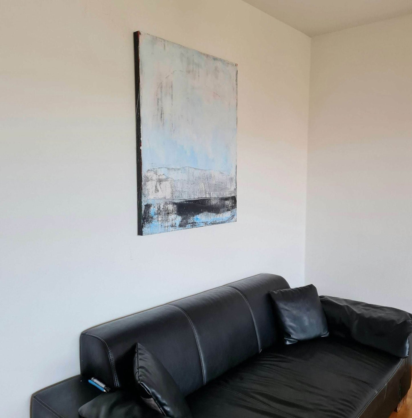 Harzwanderung / 100 x 80 cm / blau, Harzwanderung / 120 x 100 cm / blau, Harzwanderung / 140 x 140 cm / blau, Harzwanderung / 200 x 120 cm / blau abstrakte acrylbilder auf leinwand