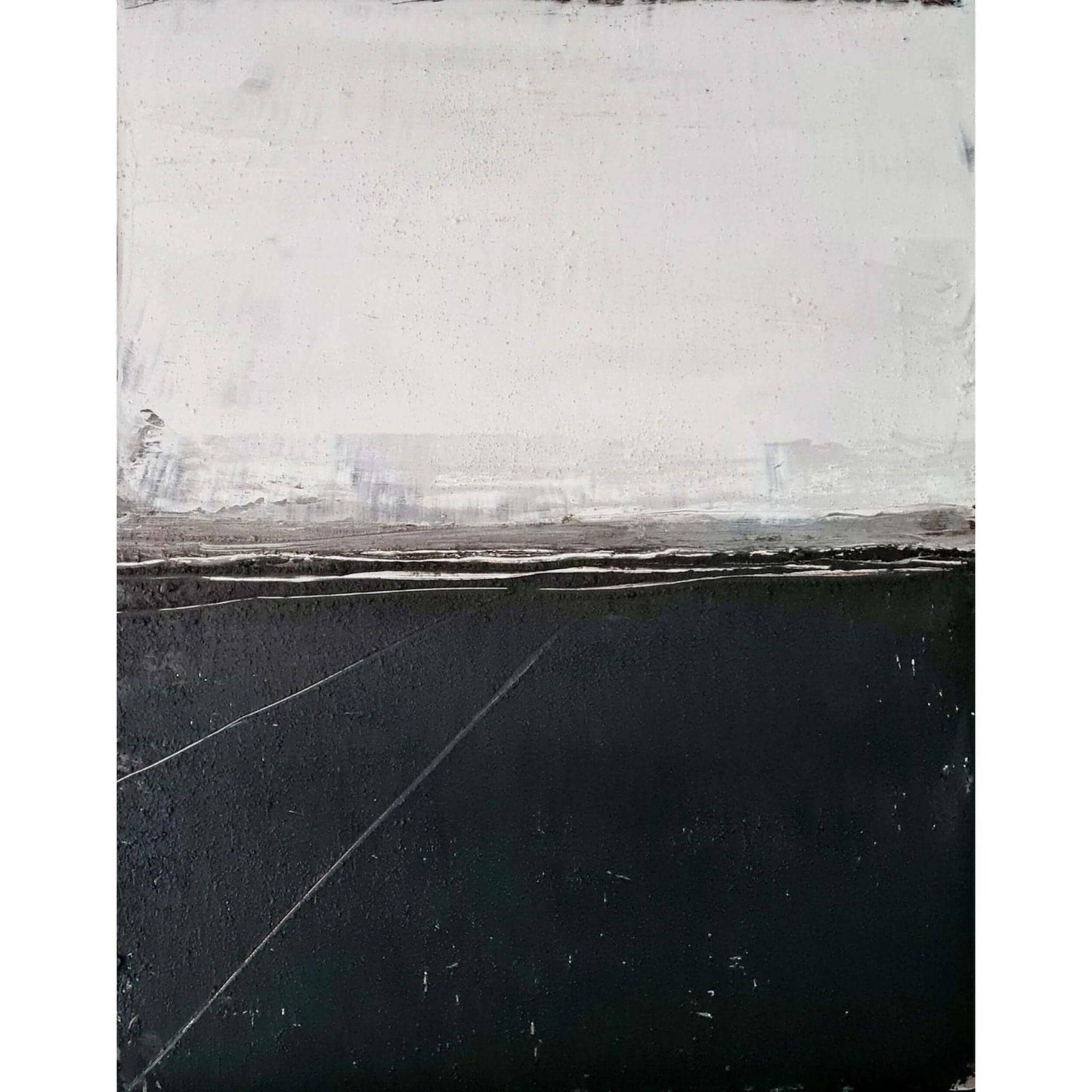 Ruhe / 50 x 70 cm / schwarz weiß, Ruhe / 100 x 80 cm / schwarz weiß, Ruhe / 120 x 100 cm / schwarz weiß, Ruhe / 200 x 120 cm / schwarz weiß abstrakte acrylbilder auf leinwand