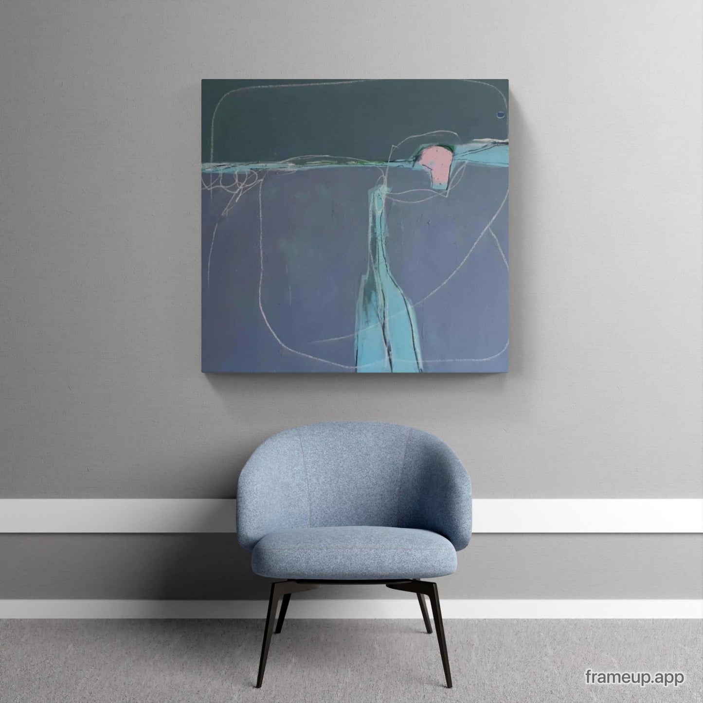 VORHANDEN / graue Bilder Landschaft / art Abstrakte Bilder & moderne Auftragsmalerei, abstrakte große bilder online kaufen, Auftrags Malere