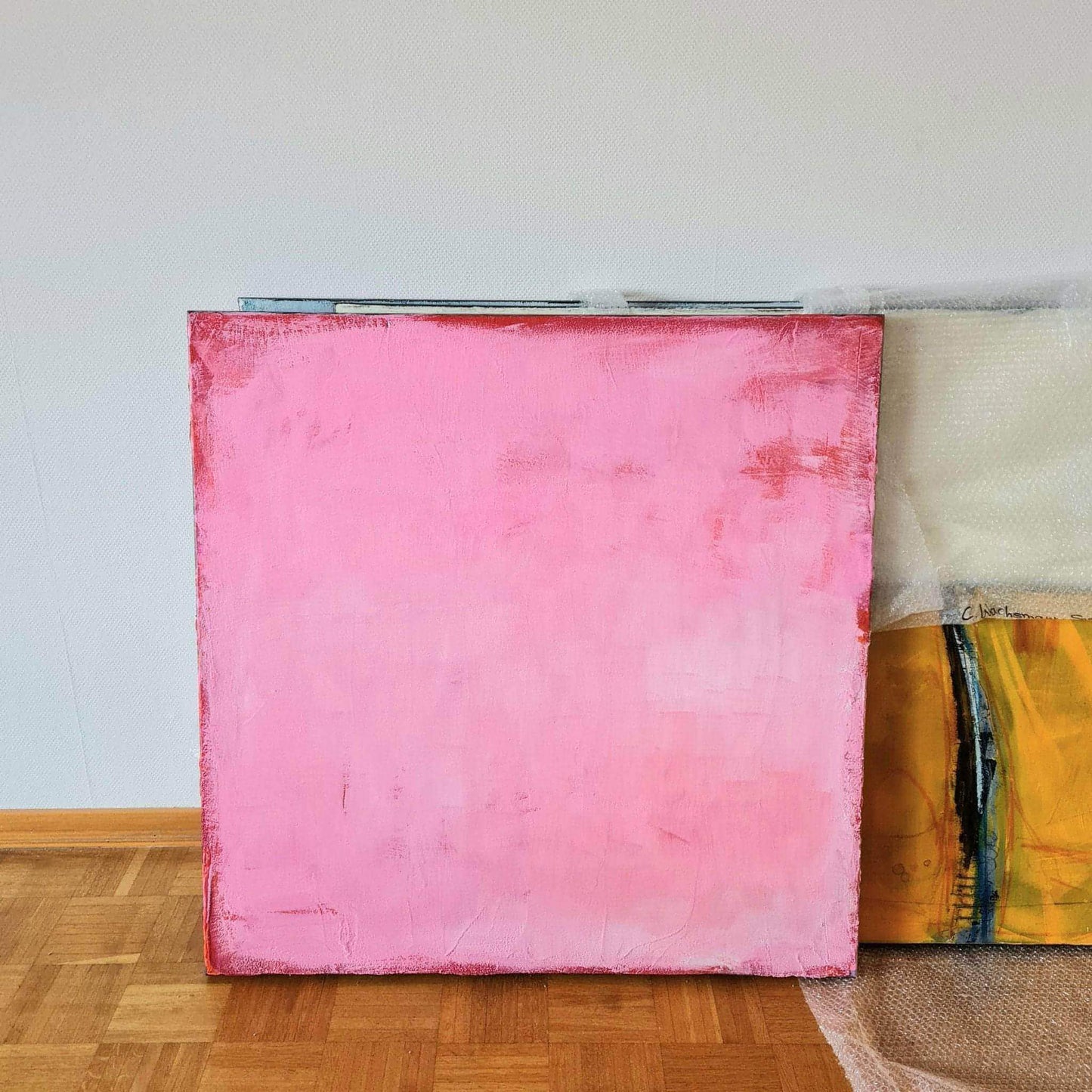 Frauentag / 100 x100 cm / rosa, Frauentag / 120 x 120 cm / rosa, Frauentag / 160 x 120 cm / rosa abstrakte acrylbilder auf leinwand