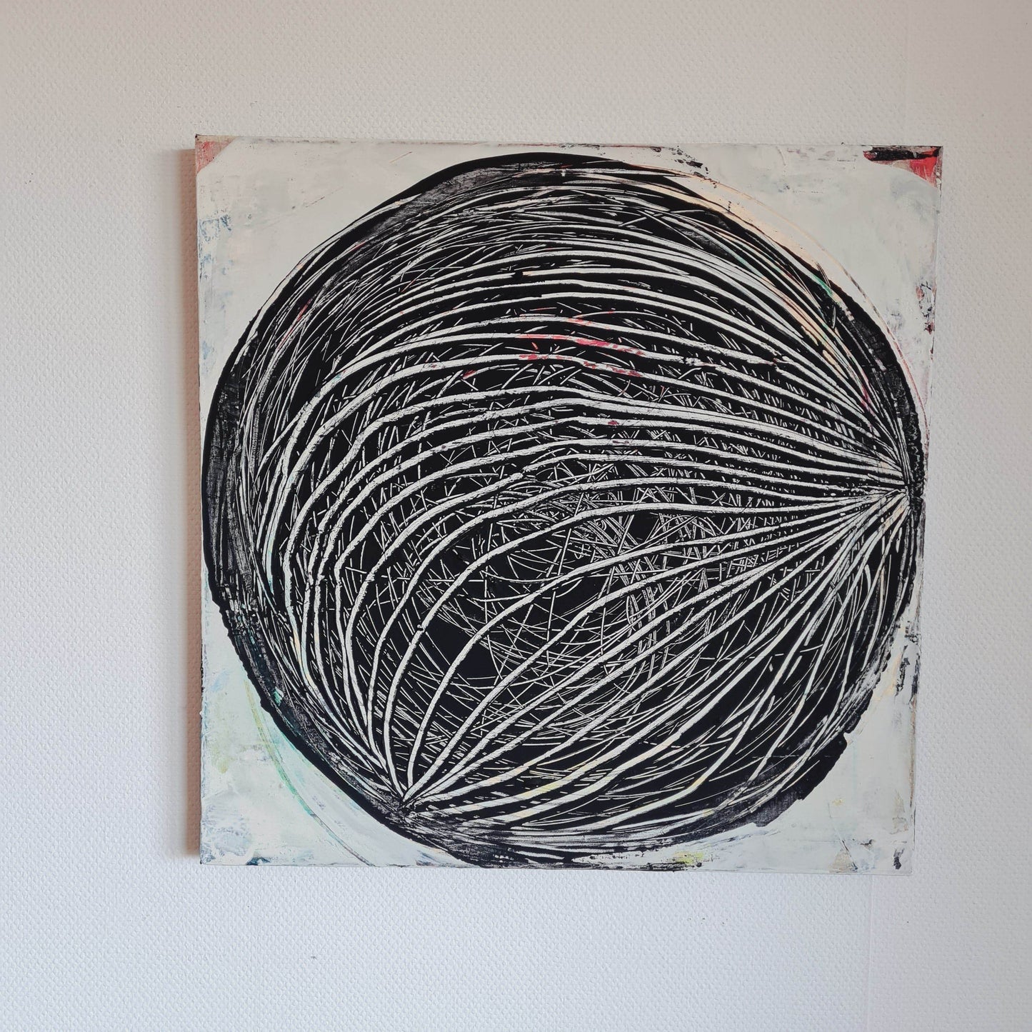 Durchsicht / 60 x 60 cm / schwarzweiss, Durchsicht / 70 x 70 cm / schwarzweiss, Durchsicht / 80 x 80 cm / schwarzweiss, Durchsicht / 100 x 100 cm / schwarzweiss, Durchsicht / 120 x 120 cm / schwarzweiss, Durchsicht / 160 x 160 cm / schwarzweiss abstrakte acrylbilder auf leinwand
