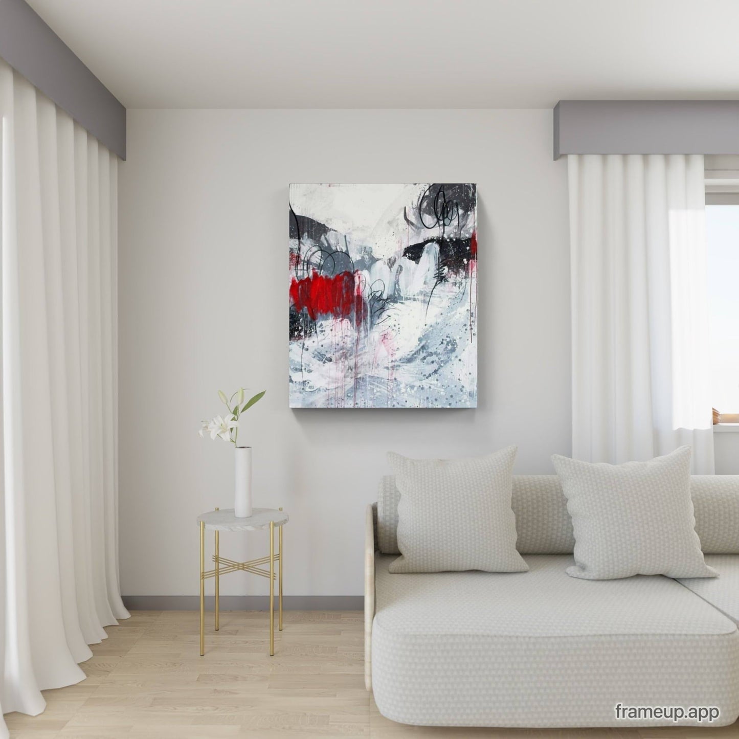 100 x 80 cm / weiss / Auf gehts, 120 x 100 cm / weiss / Auf gehts, 160 x 100 cm / weiss / Auf gehts, 160 x 160 cm / weiss / Auf gehts, Panoramaformat 220 x 70 cm / weiss / Auf gehts, Panoramaformat 300 x 60 cm / weiss / Auf gehts abstrakte acrylbilder auf leinwand