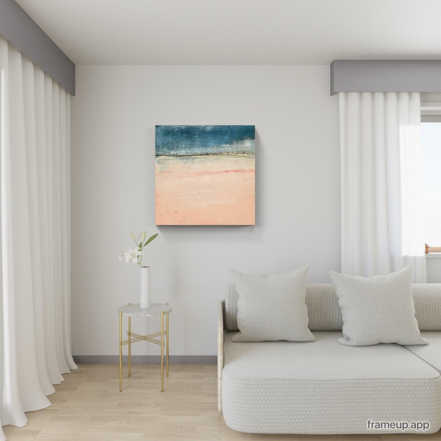 Leichtigkeit in Blau und Rosa: Strukturiertes Kunstwerk für eine angenehme Atmosphäre im Raum Abstrakte Bilder & moderne Auftragsmalerei, abstrakte große bilder online kaufen, Auftrags Malere