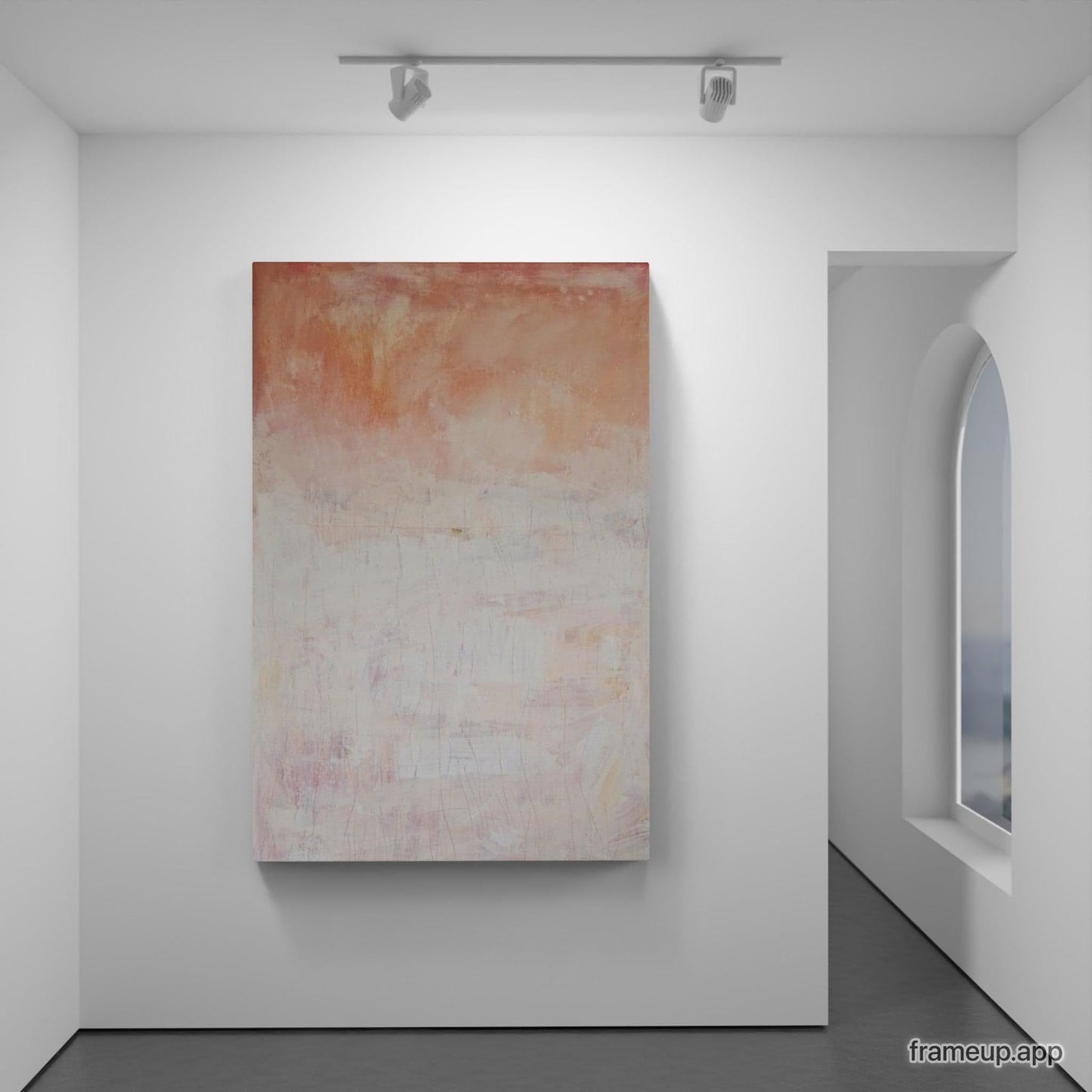 Sommerparty / weiss rosa / Abstrakt abstrakte acrylbilder auf leinwand